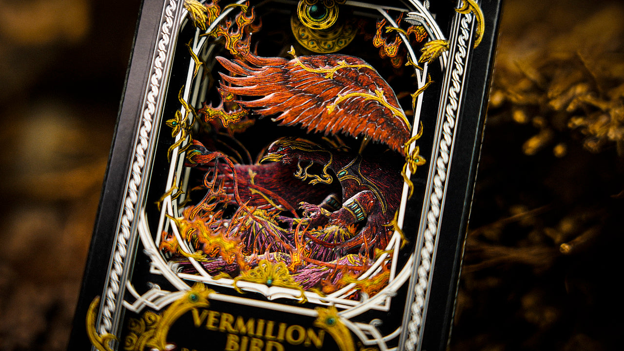Vermilion Bird Luxury Playing Cards - Premium Quality Poker Cards for Magic Tricks, Cardistry & Casino Games - Perfect for Parties, Poker Nights & Collectors