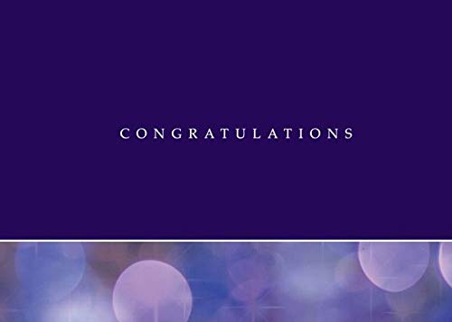 CEO Cards - Professional Purple Congratulations Greeting Cards, 5x7 Inches, 25 Cards & 26 White Envelopes (C9002) - Perfect for Corporate Milestones, Promotions & Business Achievements