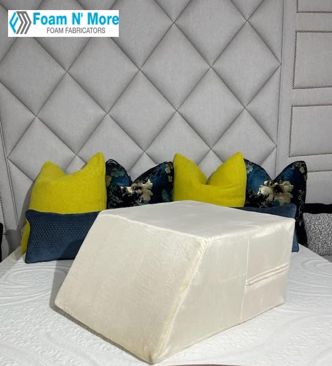 Orthopedic Leg Wedge Pillow with Gel Memory Foam Topper - 26