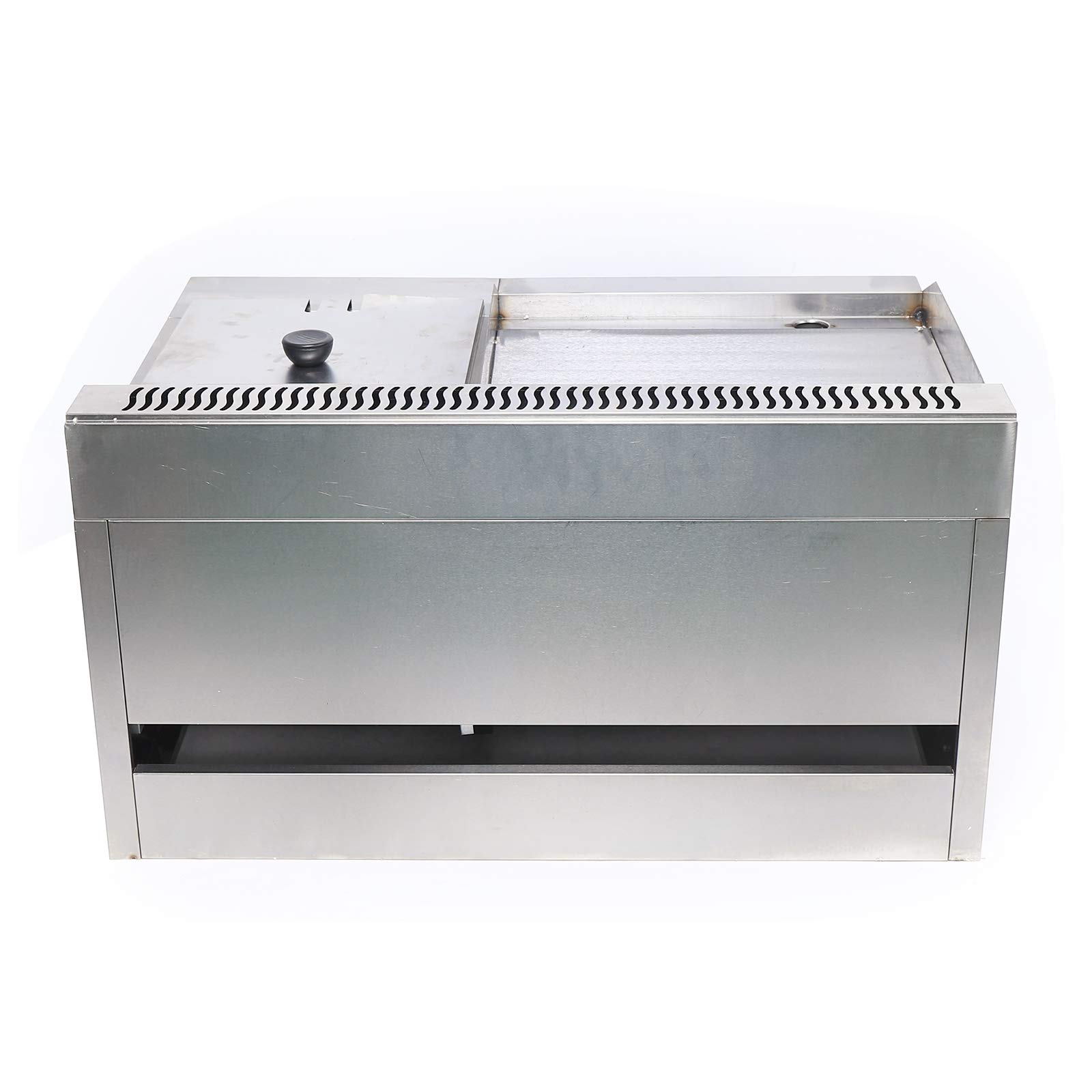 LOYALHEARTDY Commercial Stainless Steel Multi-Function Gas Griddle - 36 Inch Restaurant Griddle for Pancakes, Burgers, Eggs & More - Perfect for Diners, Food Trucks & Outdoor Cooking
