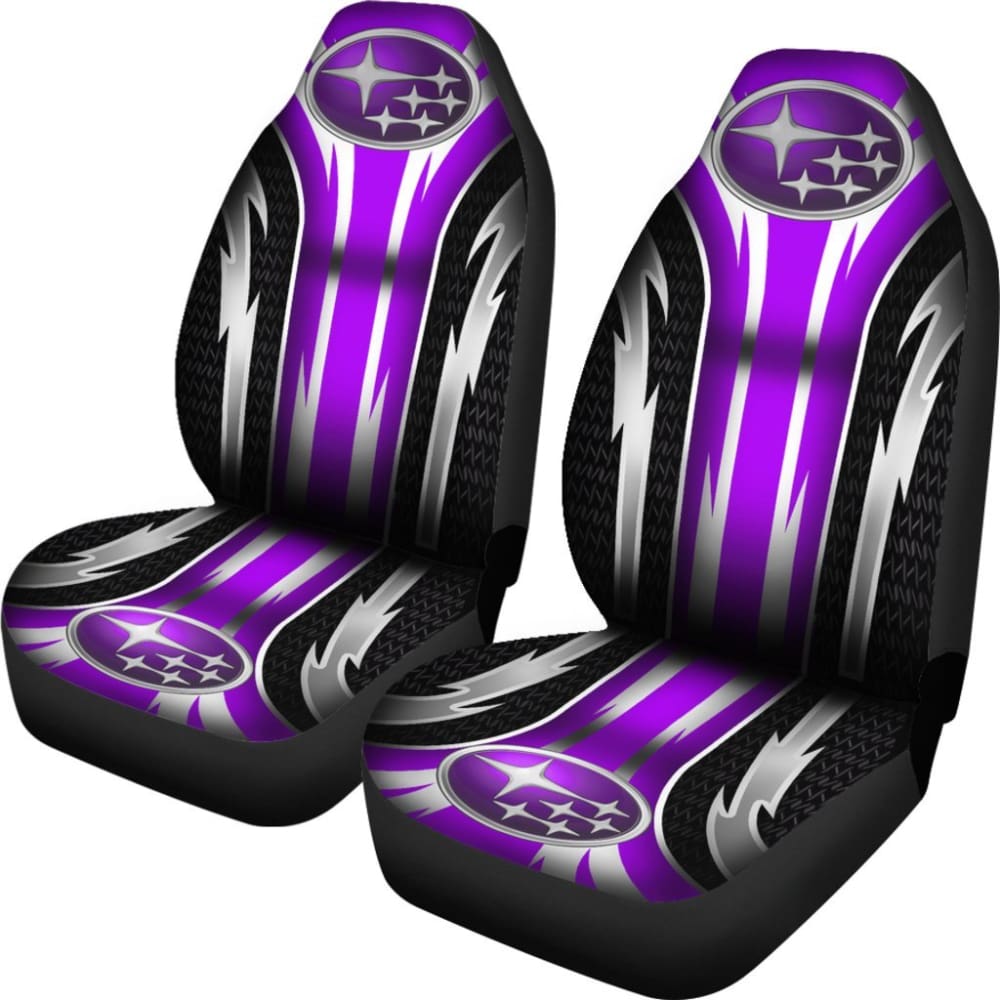 Premium 2-Piece Front Seat Covers for Subaru - Purple (Part #144627) | Universal Fit, Durable Protection | Perfect for Commuting, Road Trips & Pet Owners