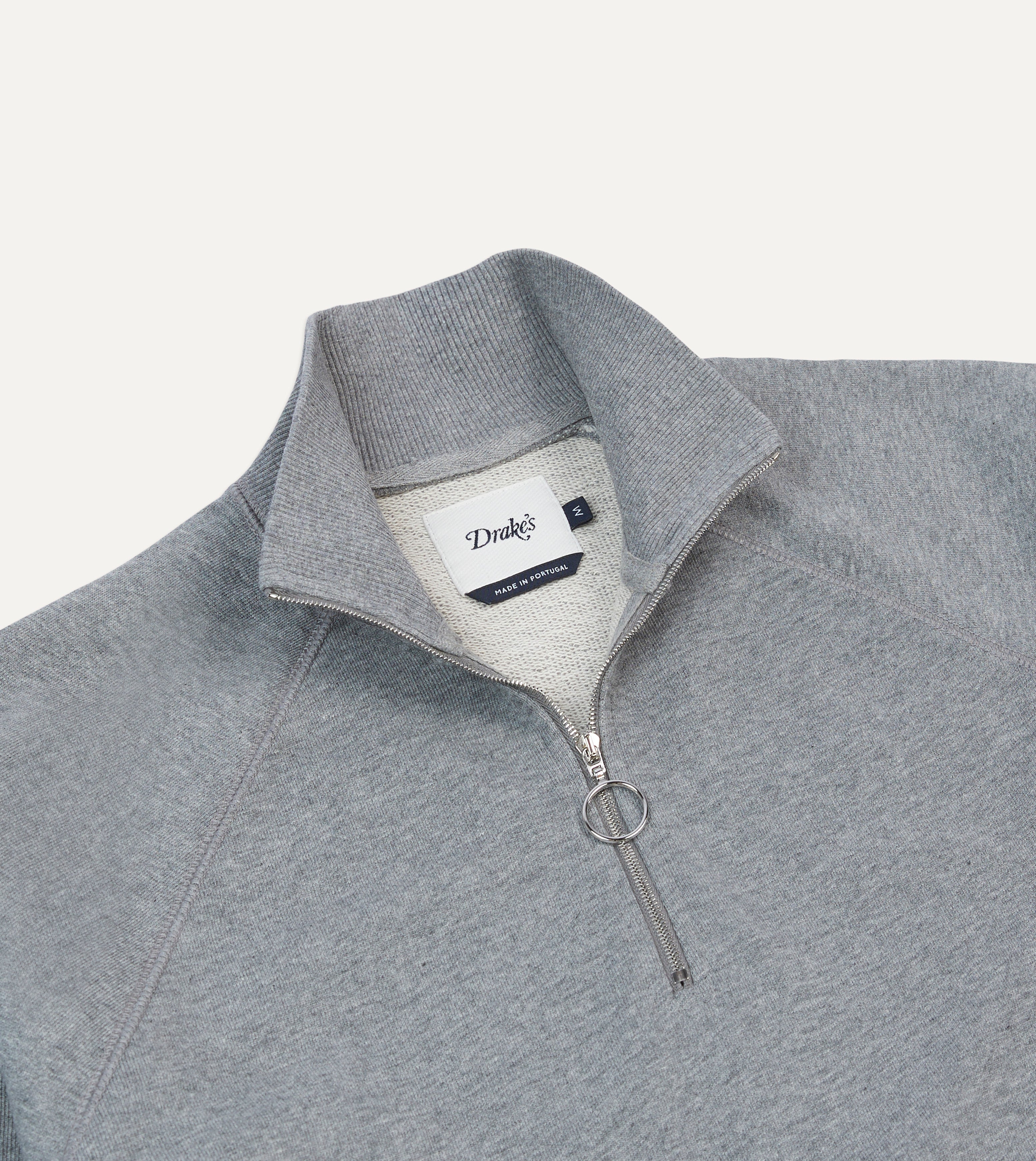 Men's Grey Cotton Quarter Zip Pullover Sweatshirt - Soft & Comfortable Casual Wear for Outdoor Activities & Layering