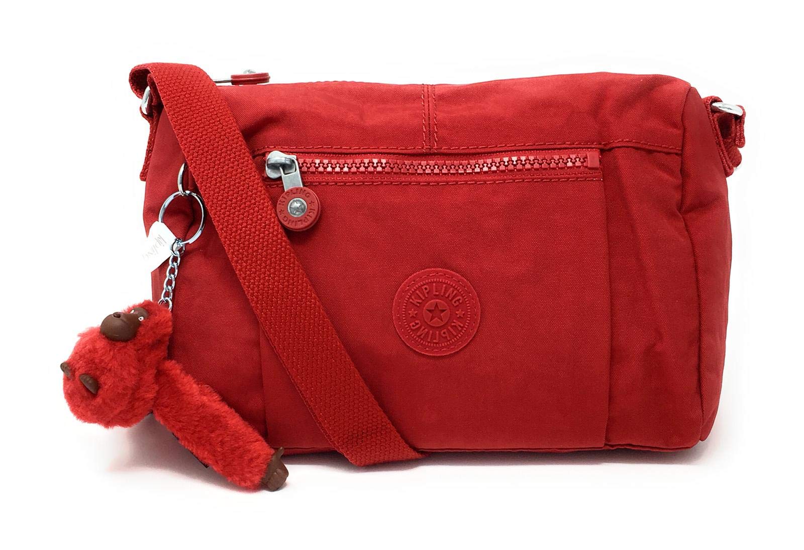 Kipling Wes Crossbody Bag for Women - Cherry Tonal Small Shoulder Purse, Lightweight & Water-Resistant, Perfect for Travel, Work & Everyday Use