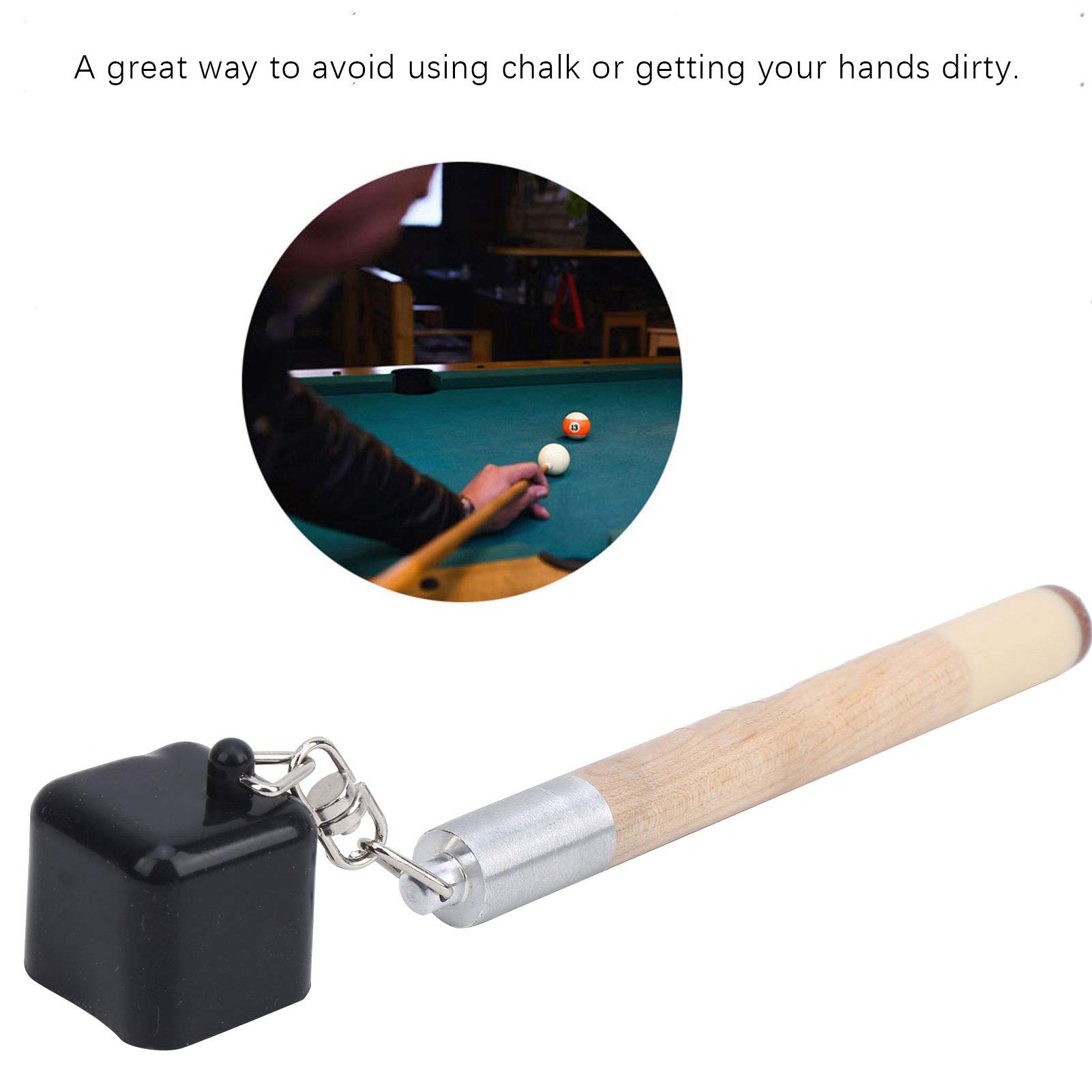 Dilwe 2 in 1 Billiards Tool - Pool Cue Chalk Holder with Pick & Multifunctional Accessory for Billiard Players | Perfect for Game Rooms, Bars & Home Entertainment