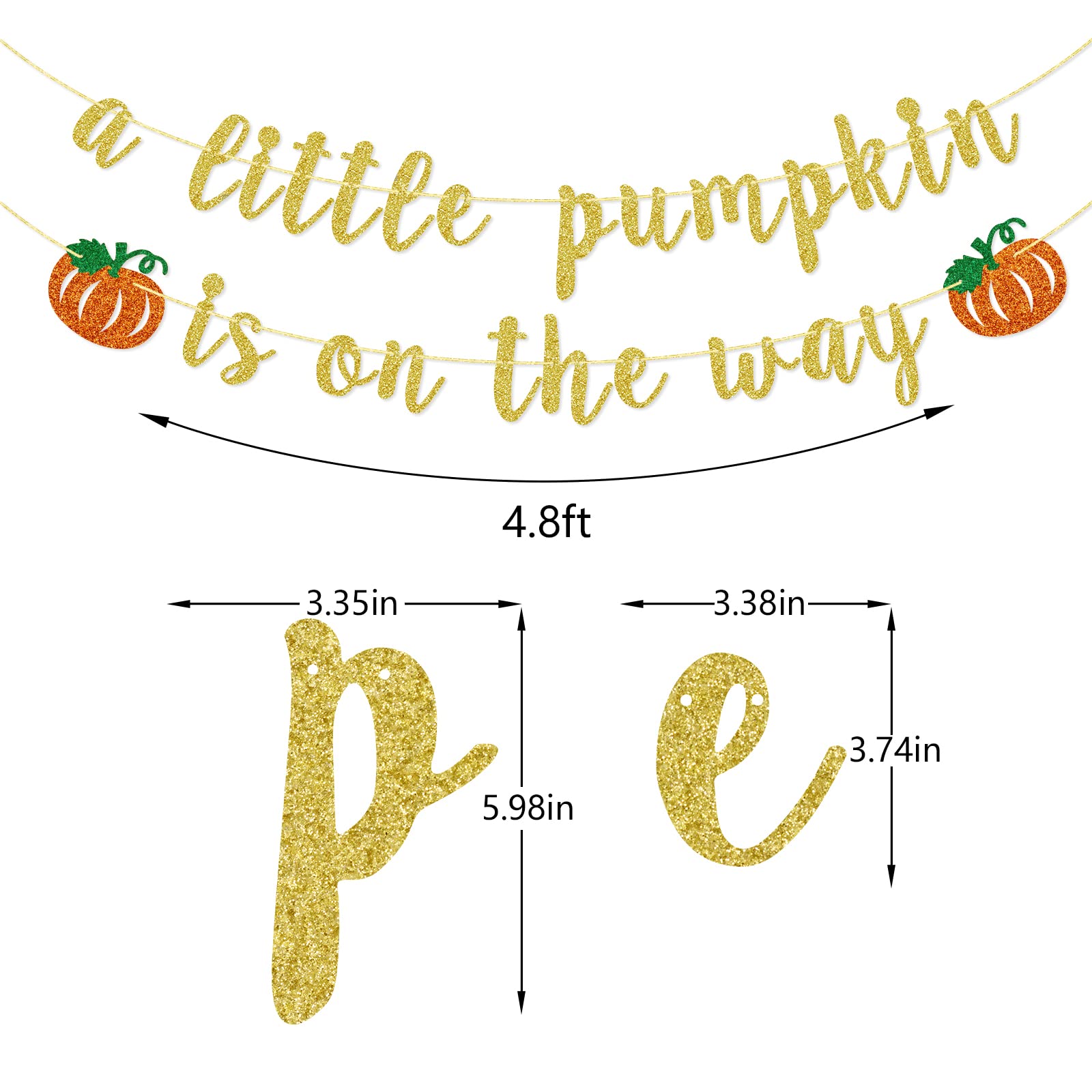 Little Pumpkin Baby Shower Banner - Gender Reveal Party Decor for Fall, Autumn & Halloween Celebrations - Perfect for Pumpkin Theme Nursery Decorations & Seasonal Events