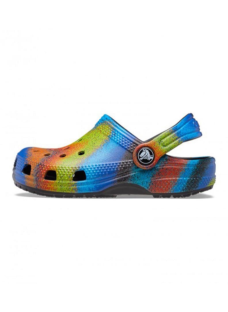 Crocs Unisex-Child Classic Tie Dye Clogs | Comfortable Water Shoes for Kids | Perfect for Beach, Pool, and Outdoor Play