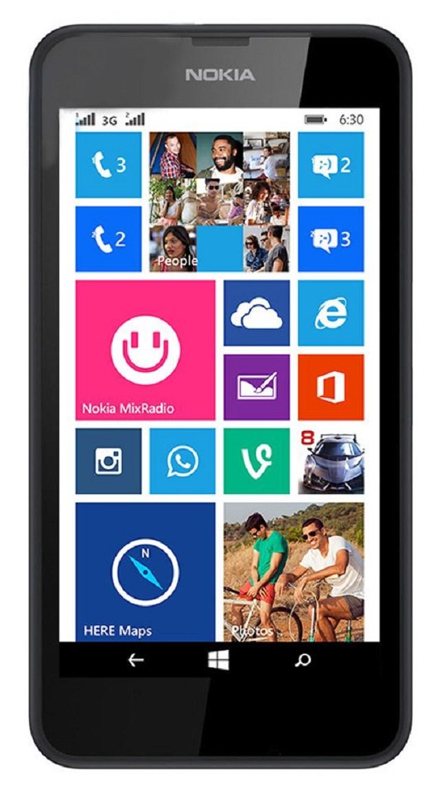 Nokia Lumia 635 RM-975 GSM LTE Smartphone - Black | Windows 8.1 Quad-Core Phone | Perfect for Business & Everyday Use