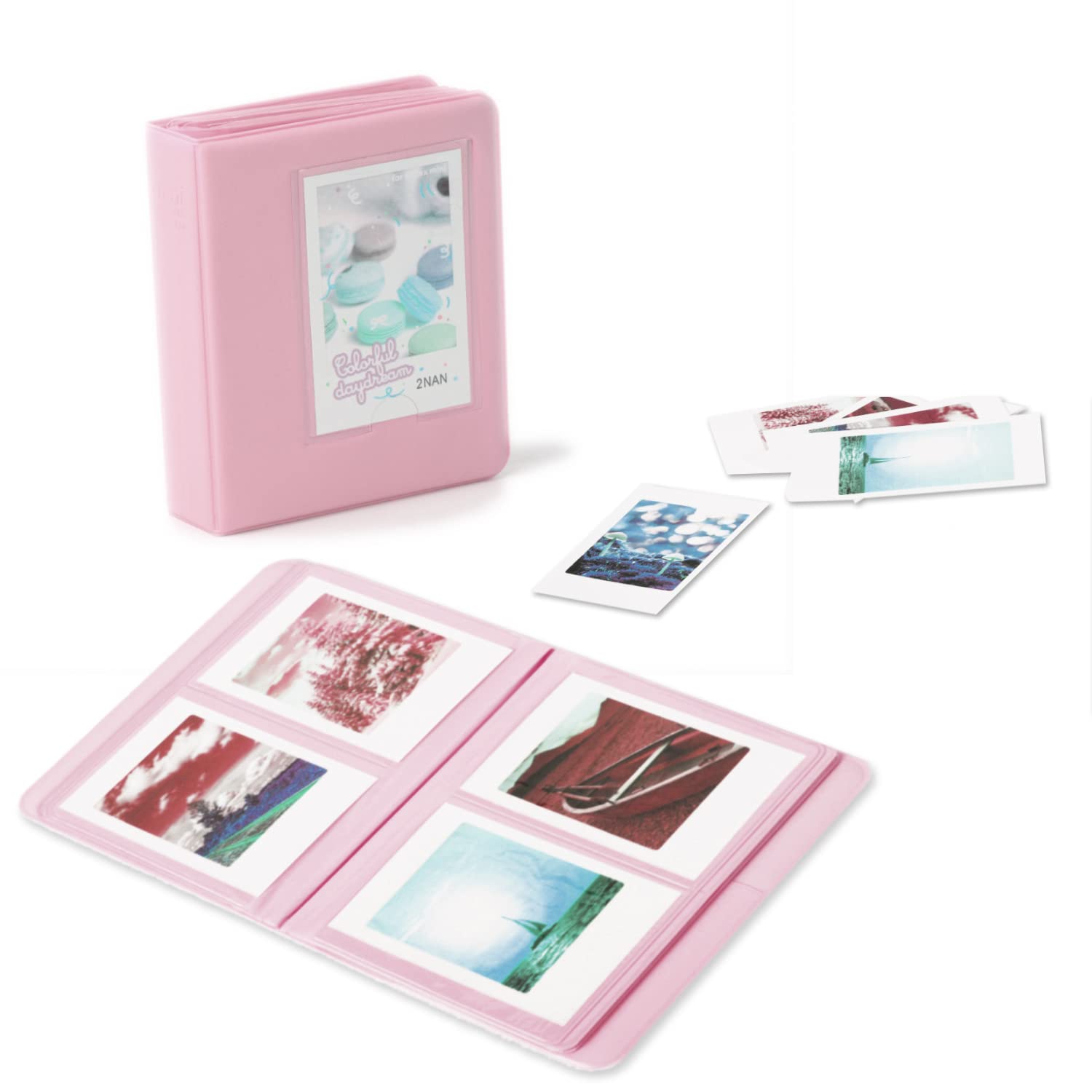 Leebotree Instant Mini 12 Camera Accessories Kit - Compatible with Fujifilm Instax Mini 12 Camera - Includes Protective Case, Photo Album, Wall Hanging Frames, Film Frames, Border Stickers & Corner Stickers (Blossom Pink) - Perfect for Travel, Parties & Home Decor
