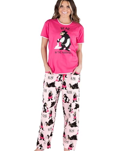 Pink Bear in the Morning Pajama Set