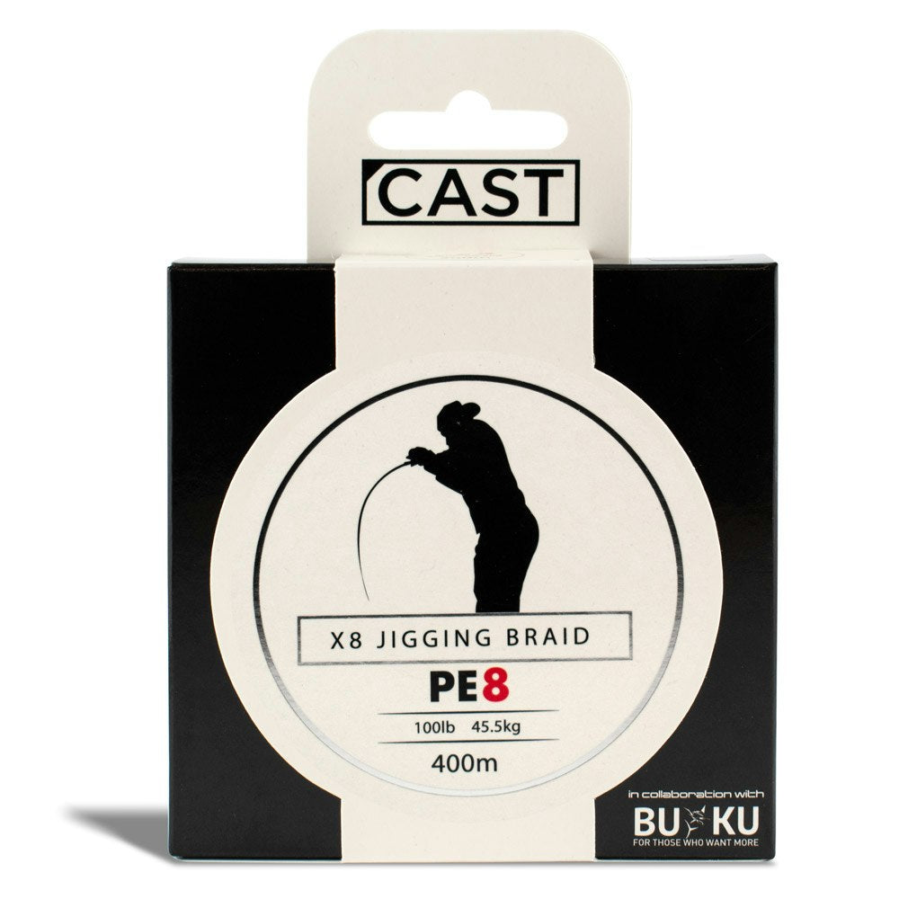 Cast Buku Jigging Braid X8 Fishing Line - High Performance Saltwater & Freshwater Braided Line for Jigging, Casting, Trolling - Perfect for Deep Sea Fishing, Bass Fishing, and Offshore Angling