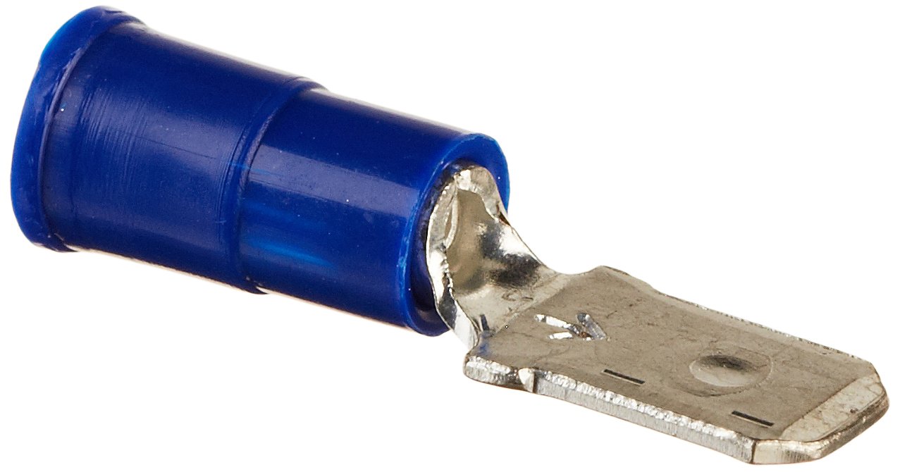 3M Scotchlok Male Disconnect Vinyl Insulated Connectors - MVU14-250DMX (100 Pack) - Ideal for Automotive Wiring, Electrical Repairs & DIY Projects