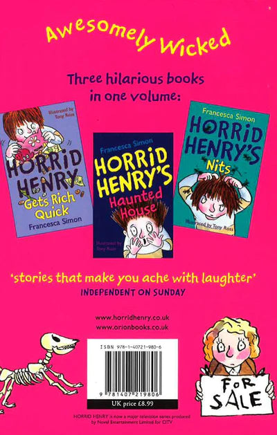 Horrid Henry 3 Books in 1 Collection - Funny Children's Chapter Books for Early Readers | Perfect for Bedtime Stories & Classroom Reading