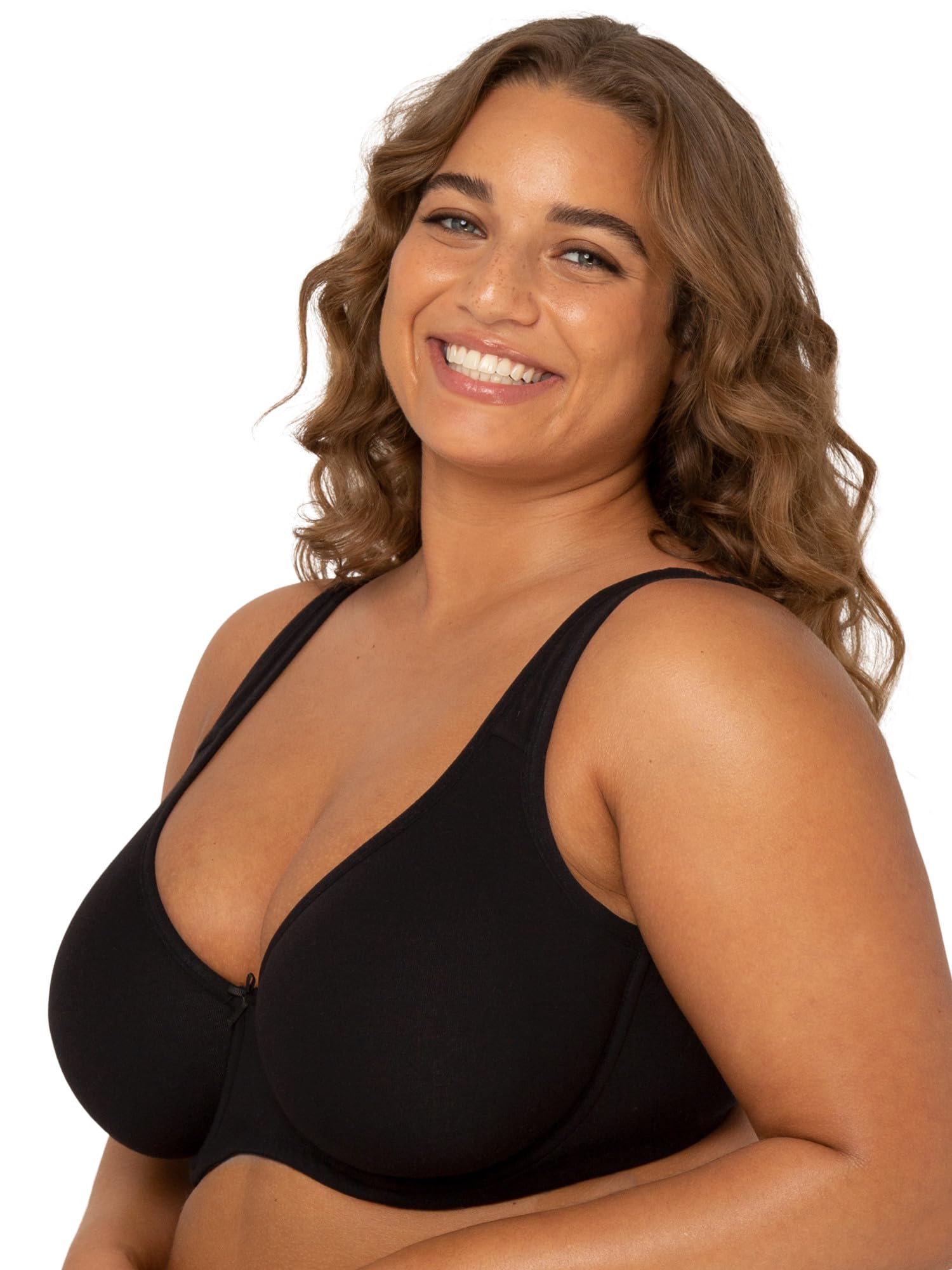 Fruit of the Loom Women's Plus-Size Cotton Unlined Underwire Bra - Comfortable Support for Everyday Wear, Work & Leisure