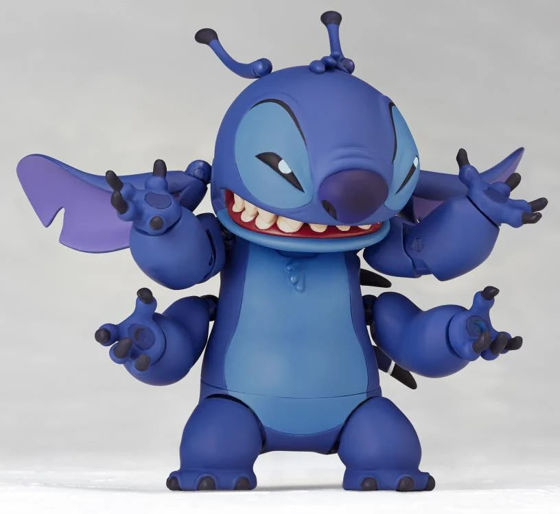 Amazing Yamaguchi Revoltech Action Figure Stitch NR035 - Highly Poseable Collectible Toy for Disney Fans and Anime Lovers - Perfect for Display, Photography, and Cosplay Inspiration