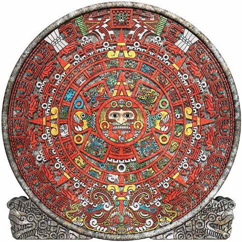 Mayan Calendar Wall Decal - 36x36 Inch Peel & Stick Removable Wall Art - Perfect for Home, Office, or Classroom Decor
