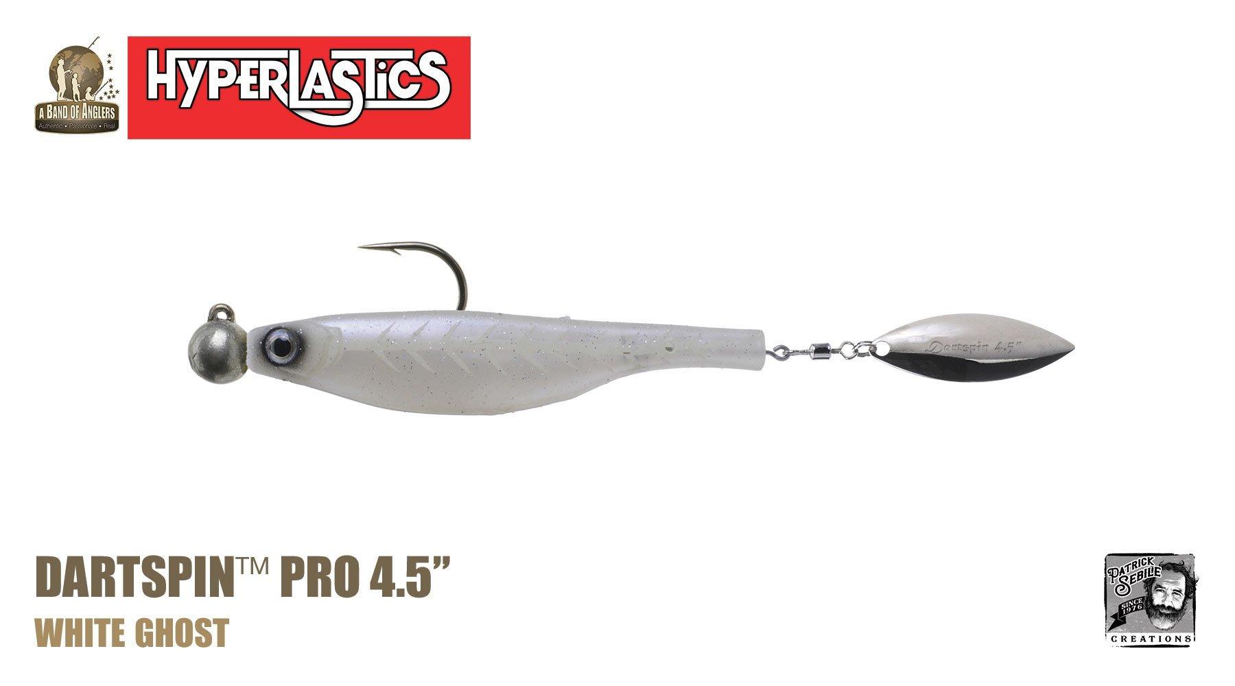Hyperlastics Dartspin Pro Fishing Lures with Rigged Jighead - Premium Soft Plastic Baits for Bass, Walleye & Freshwater Fishing | Ideal for Casting, Trolling & Jigging Techniques