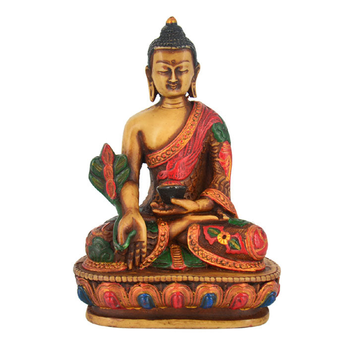 Set of 5 Dhyani Buddha Statues - Pancha Buddha Meditation Statues for Home Altar, Yoga Studio & Spiritual Decor