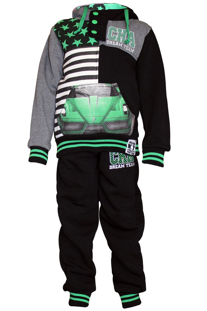 SKYLINEWEARS Boys 2-Piece Sweatsuit Set - Hooded Sweatshirt & Jogger Pants for Kids | Comfortable Athletic Outfit for Playdates, School & Casual Wear