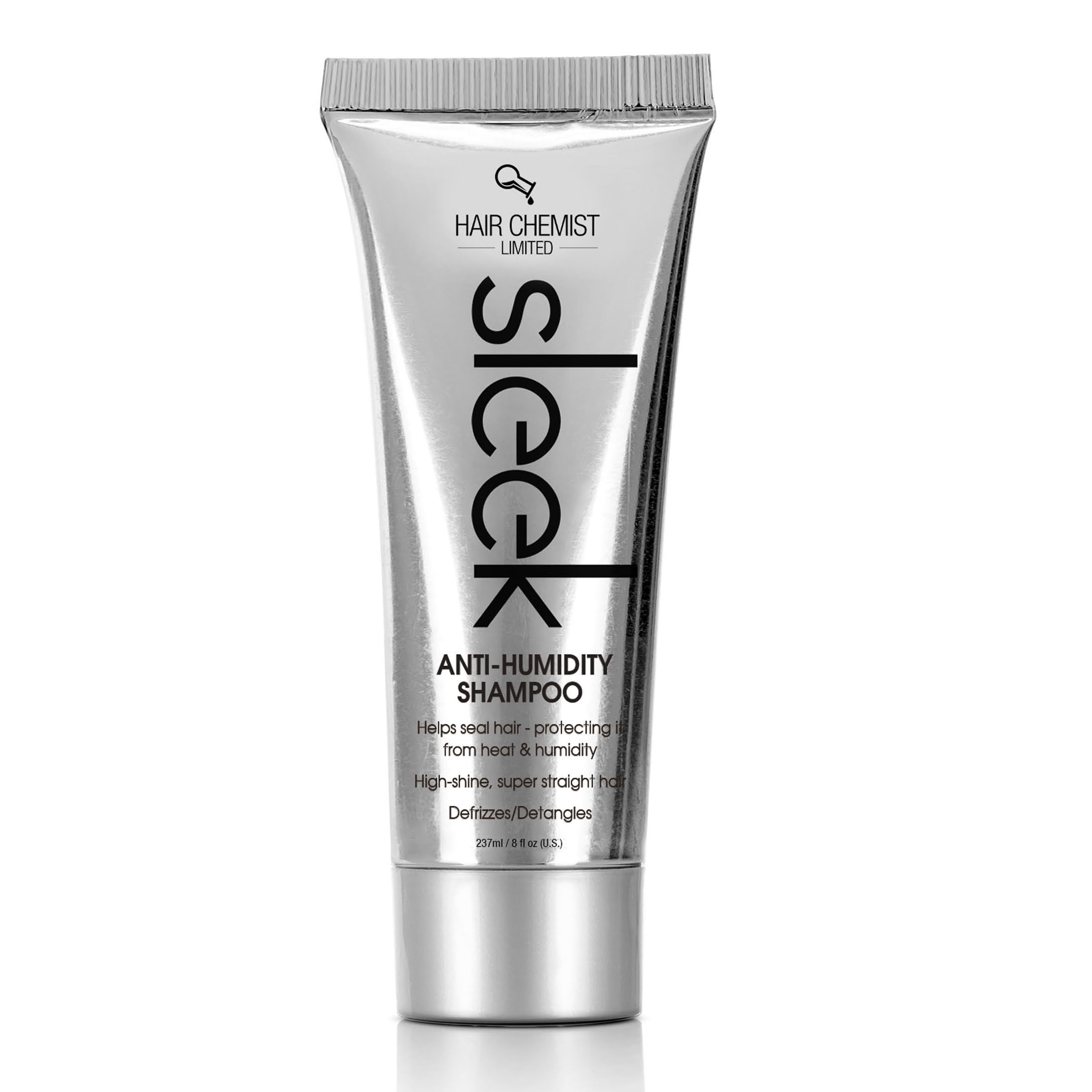 Hair Chemist SLEEK Anti Humidity Shampoo 8 oz - Frizz Control & Smoothing Shampoo for Silky Straight Hair | Hydrating & Anti-Frizz Formula for Daily Use at Home or Salon