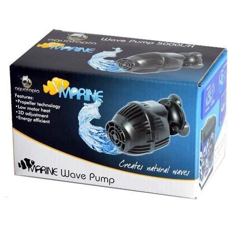 Aquatopia Marine Wave Pump 1500L/h - Powerful Saltwater Aquarium Circulation Pump for Reef Tanks, Fish Tanks & Coral Tanks - Ideal for Water Flow & Oxygenation in Home Aquariums