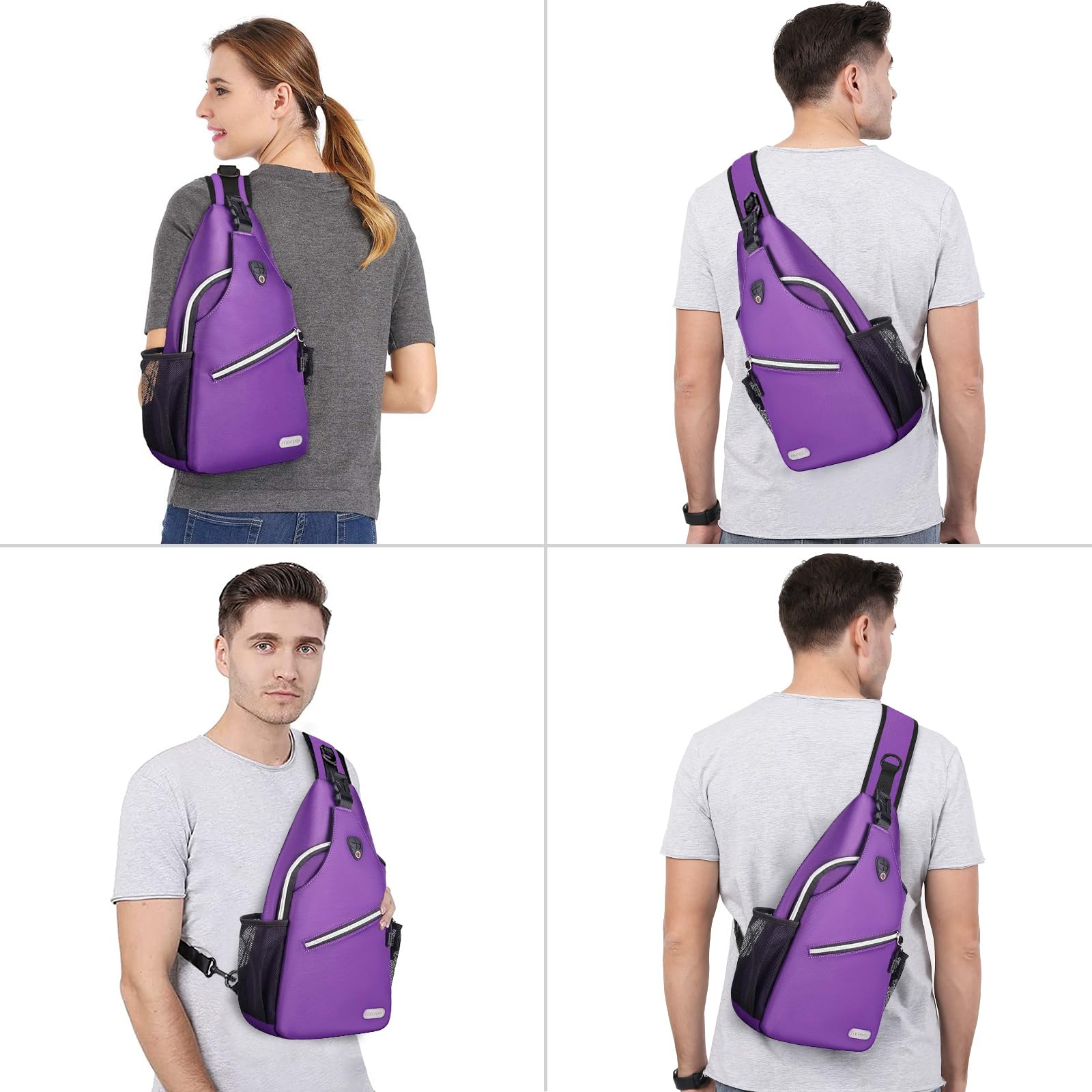 MOSISO Sling Backpack - Lightweight Crossbody Shoulder Bag for Travel, Hiking, Work & School | Water-Resistant Multipurpose Daypack for Men & Women | Perfect for Commuting, Gym & Outdoor Adventures