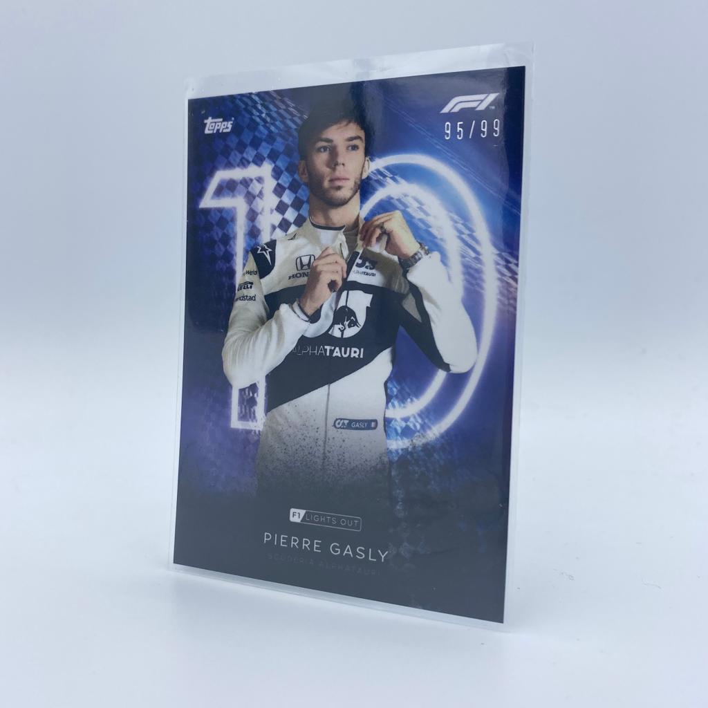 Pierre Gasly 95/99 F1 Drivers Blue Parallel Trading Card - Perfect for Collectors, Racing Fans & Memorabilia Enthusiasts