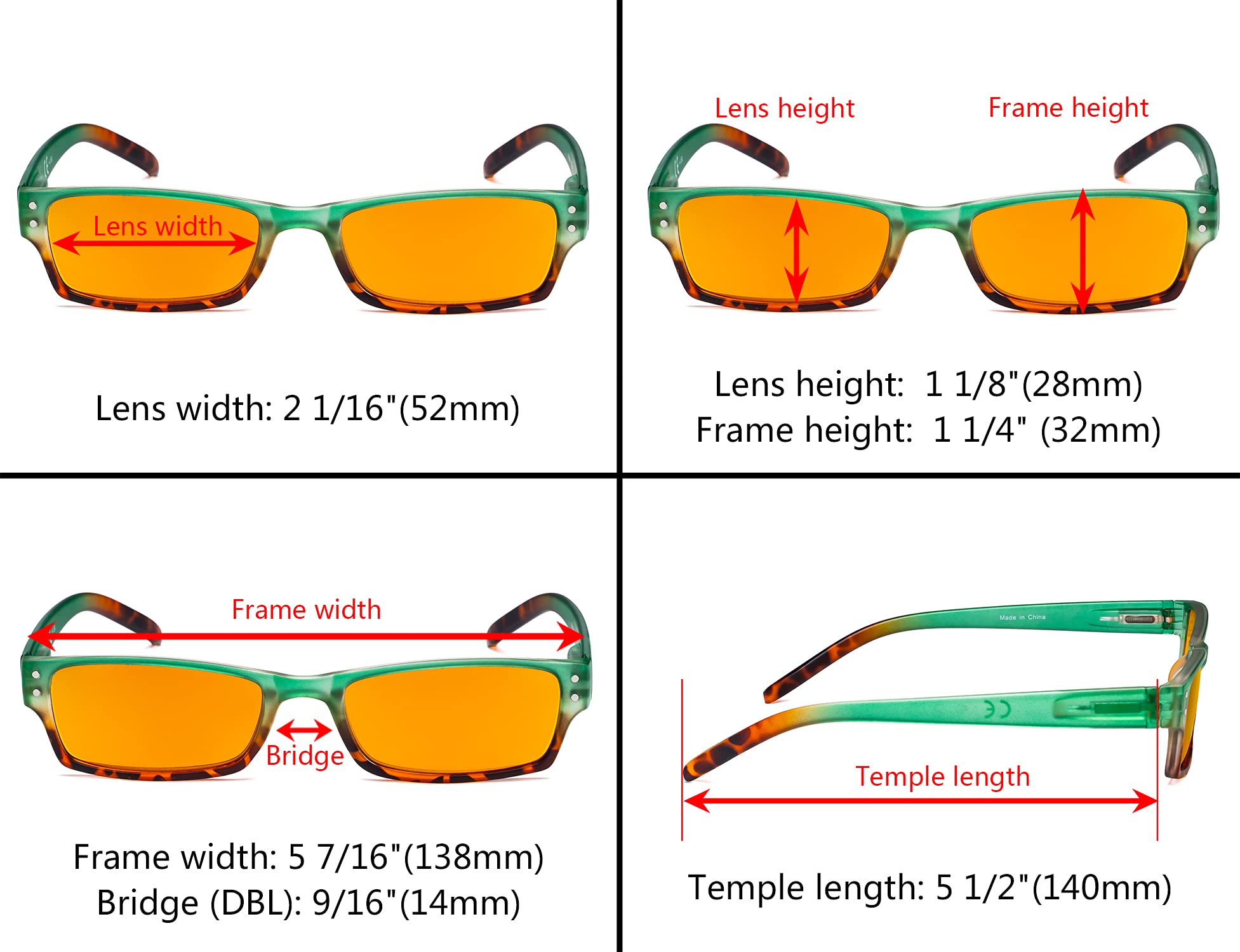 Eyekepper 7-Pack Blue Light Blocking Glasses for Women - Stylish Computer Glasses with Orange Tint (0.75 Strength) - Reduce Eye Strain for Work, Gaming & Screen Time
