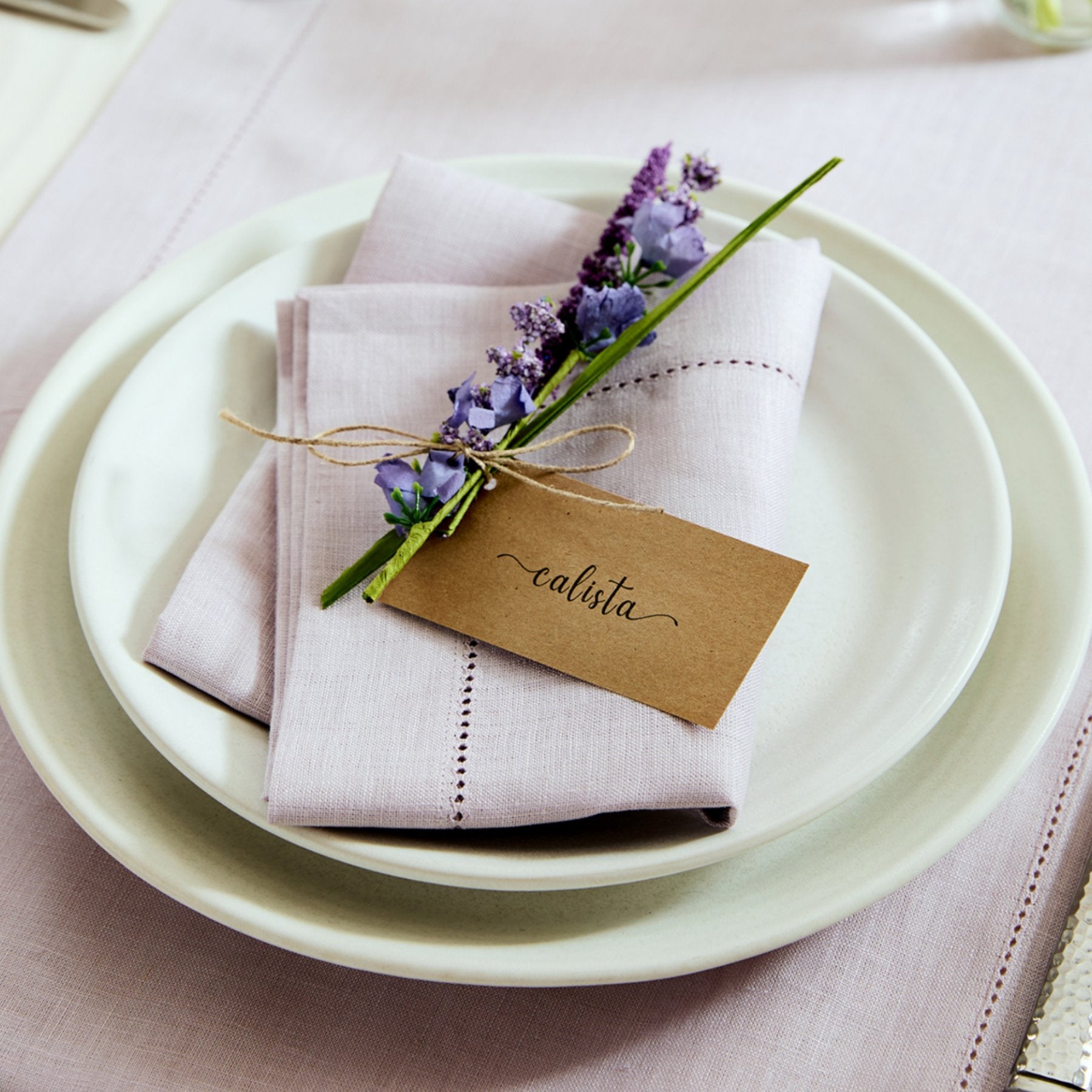 Premium Classic Hemstitch Linen Napkins - Elegant Dinner Table Decor for Weddings, Parties & Fine Dining