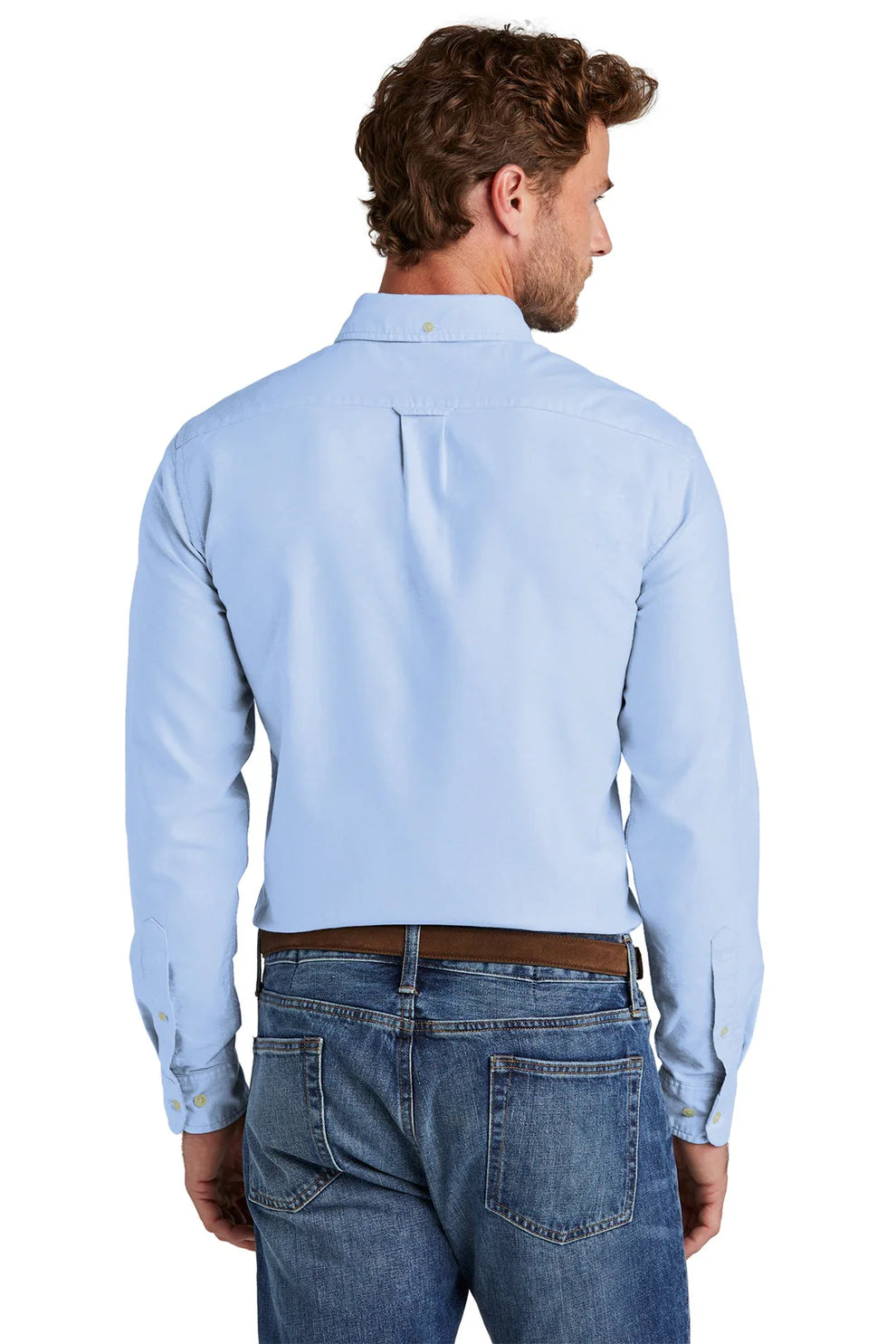 Brooks Brothers Men's Oxford Button-Down Shirt - Classic Newport Blue Cotton Dress Shirt for Business & Casual Wear | Lane & Waterman Collection | Perfect for Office, Meetings & Smart Casual Outfits