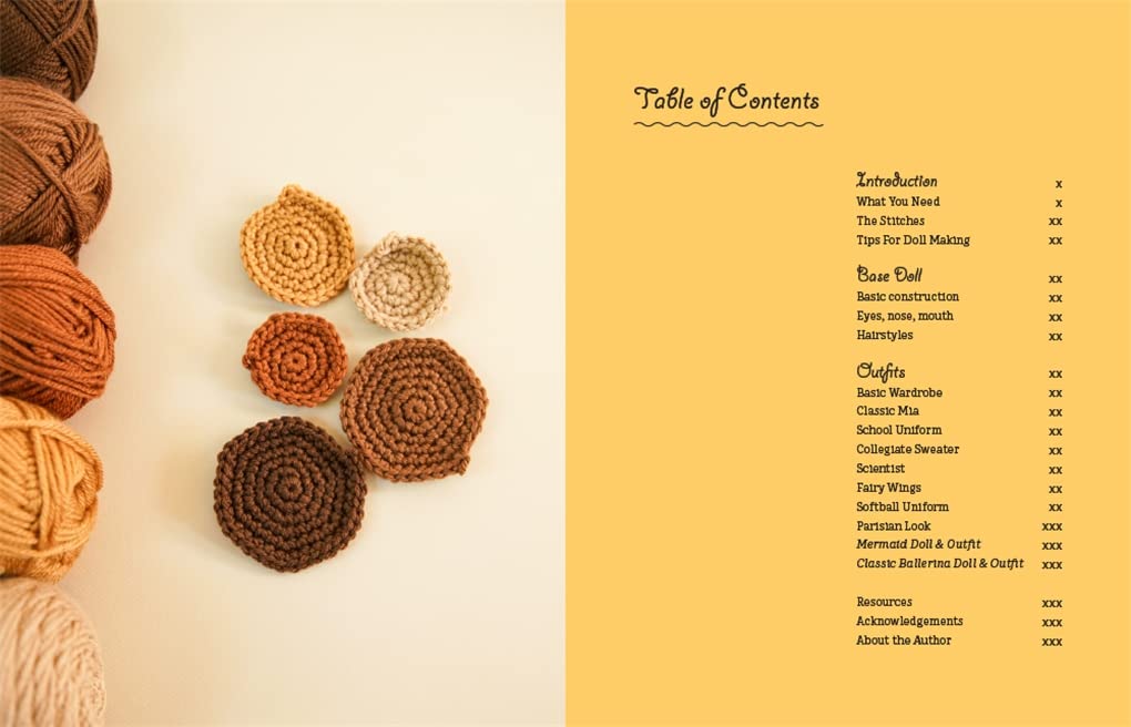 Brown Crochet Doll Patterns - Customizable DIY Amigurumi Doll Kit for Kids & Adults | Perfect for Gifts, Home Decor & Playtime