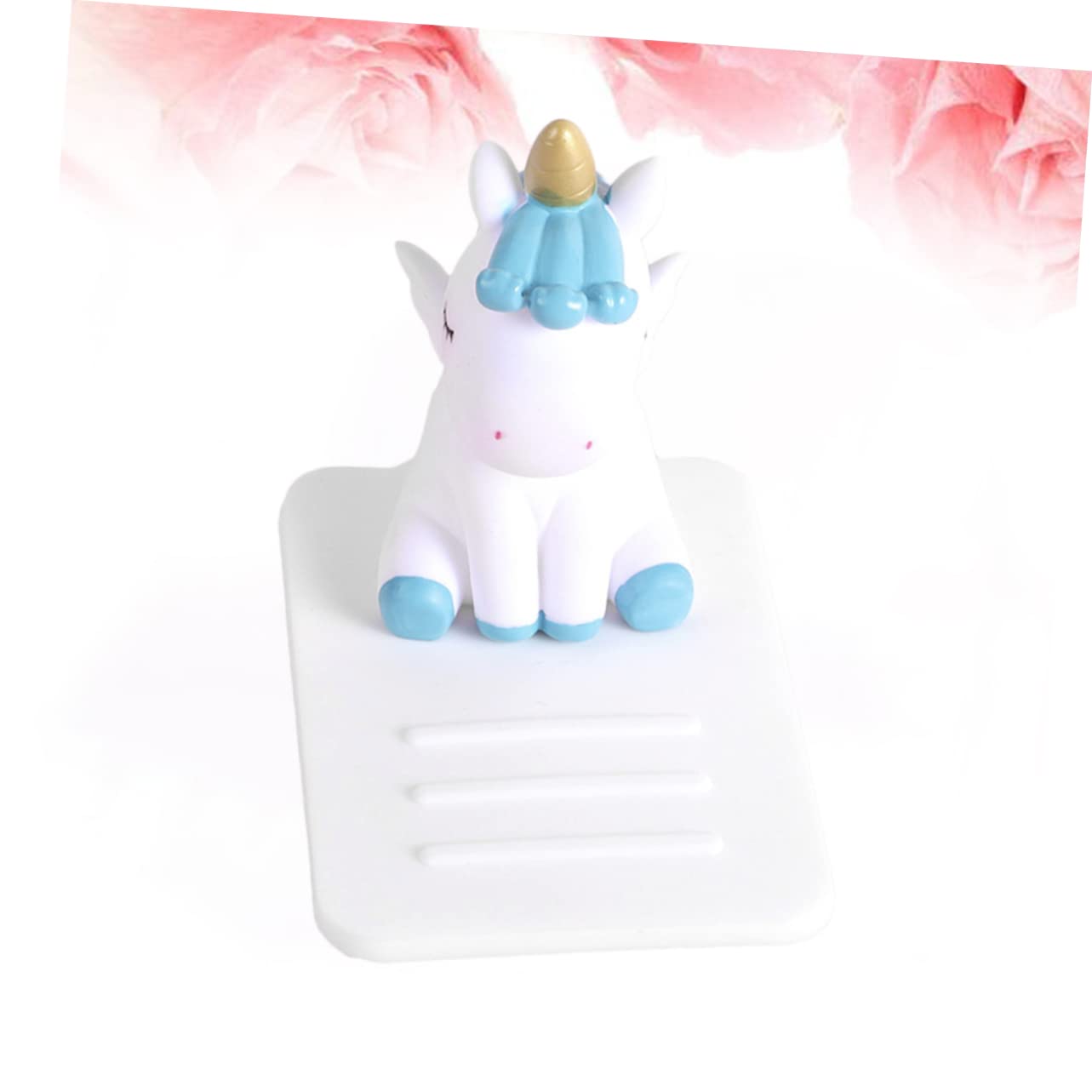 Mikikit 2 Pack Silicone Cartoon Unicorn Phone Stand & Tablet Holder - Universal Multi-Angle Adjustable Car & Desk Mount for iPhone, iPad, Samsung - Perfect for Watching Videos, Gaming & Video Calls