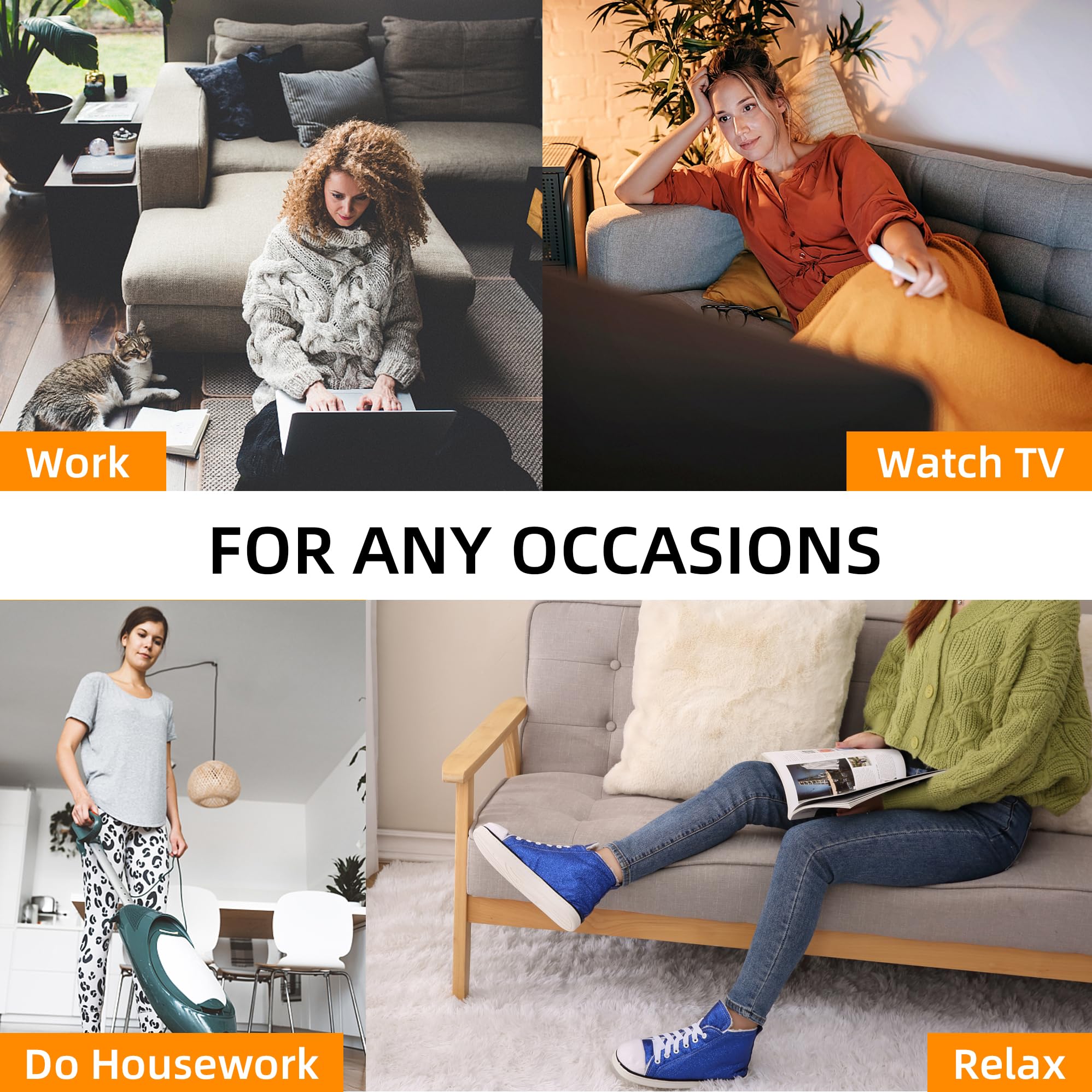 Cozy Women's Winter Slippers - Plush Fleece Lined Indoor/Outdoor House Shoes with Non-Slip Sole | Warm Bootie Style for Home, Office & Travel Comfort