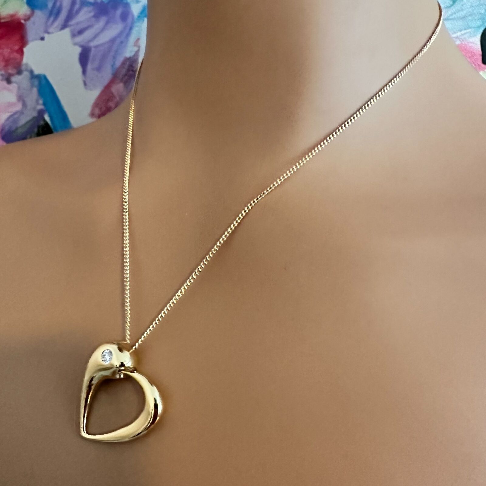 Georg Jensen 18K Yellow Gold Diamond Ouroboros Snake Necklace - Elegant Jewelry for Women, Perfect Gift for Anniversary & Special Occasions