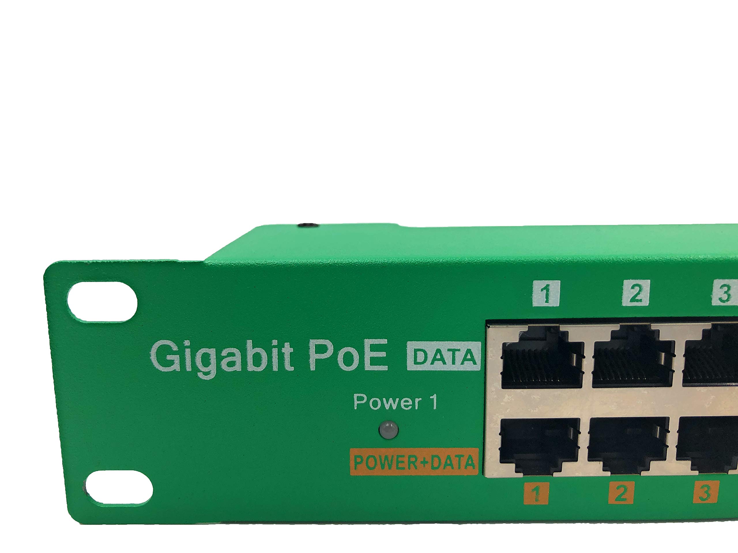 16 Port Gigabit PoE Injector 802.3at with Dual 56V 120W Power Supplies - Power Over Ethernet Switch for IP Cameras, WiFi Access Points, VoIP Phones | Ideal for Office Networks, Security Systems & Smart Home Devices