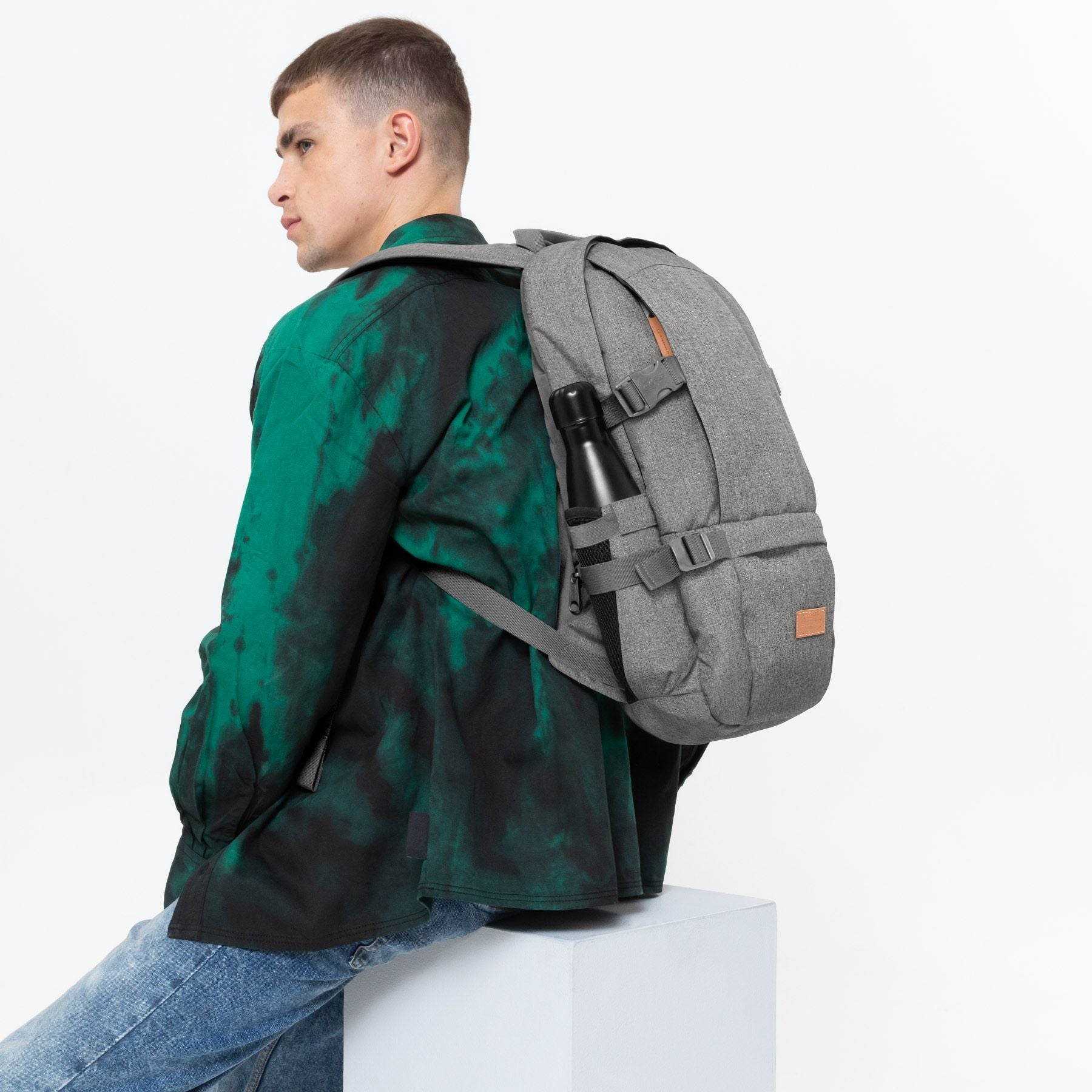 Eastpak Floid CS Backpack - Sunday Grey2 | Durable School & Travel Backpack for Students & Commuters | Perfect for College, Work & Everyday Use