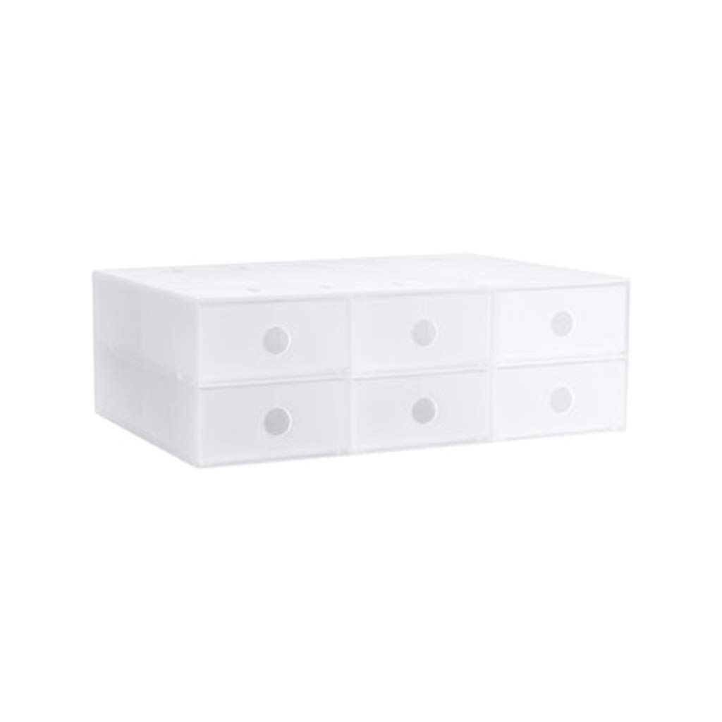 WYBFZTT-188 Plastic Vanity Organizer with Slim Storage Drawers - Perfect for Cosmetics, Makeup Brushes, Jewelry & Hair Accessories - Ideal for Bathroom Countertop, Dorm Room, Bedroom Dresser & Office Desk Organization