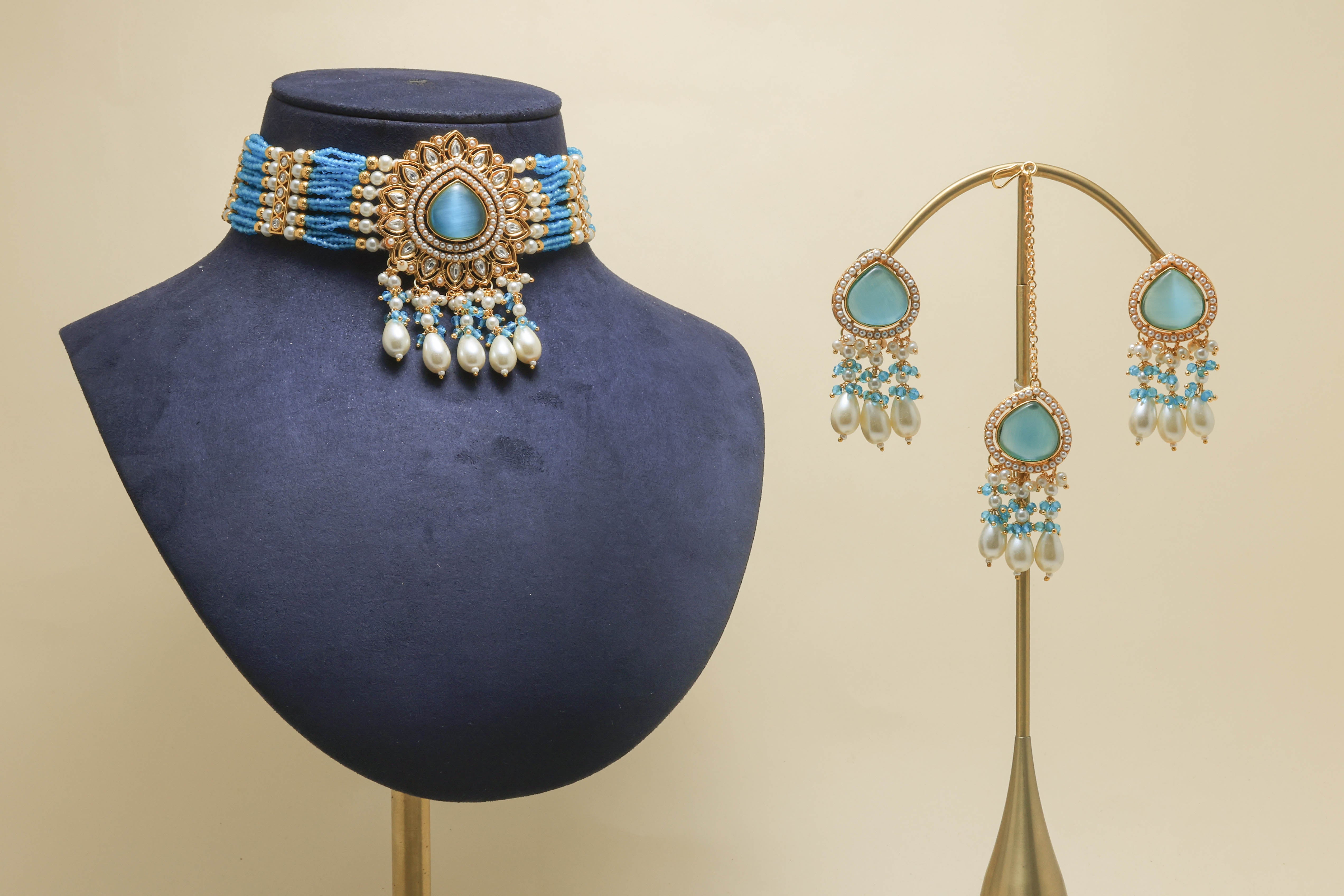 VARIKA STONE Full Set - Natural Gemstone Jewelry Collection for Women | Perfect for Gifts, Parties & Everyday Wear
