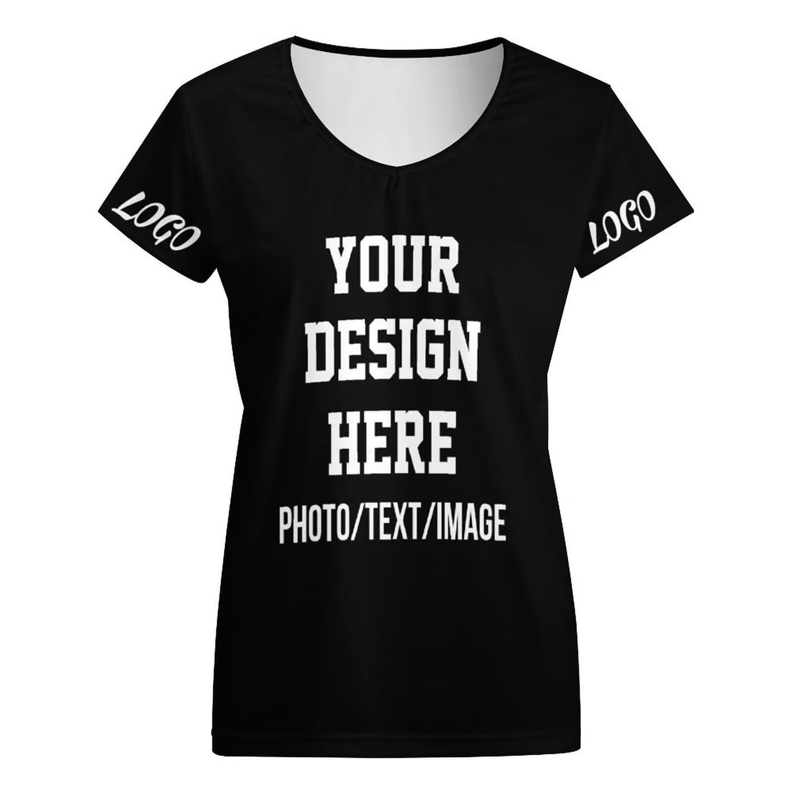 Custom Printed T-Shirts for Women - Personalized Photo/Text/Logo Tees - Unique Custom Gifts - 4-Sided Printing - Perfect for Birthdays, Anniversaries & Corporate Events