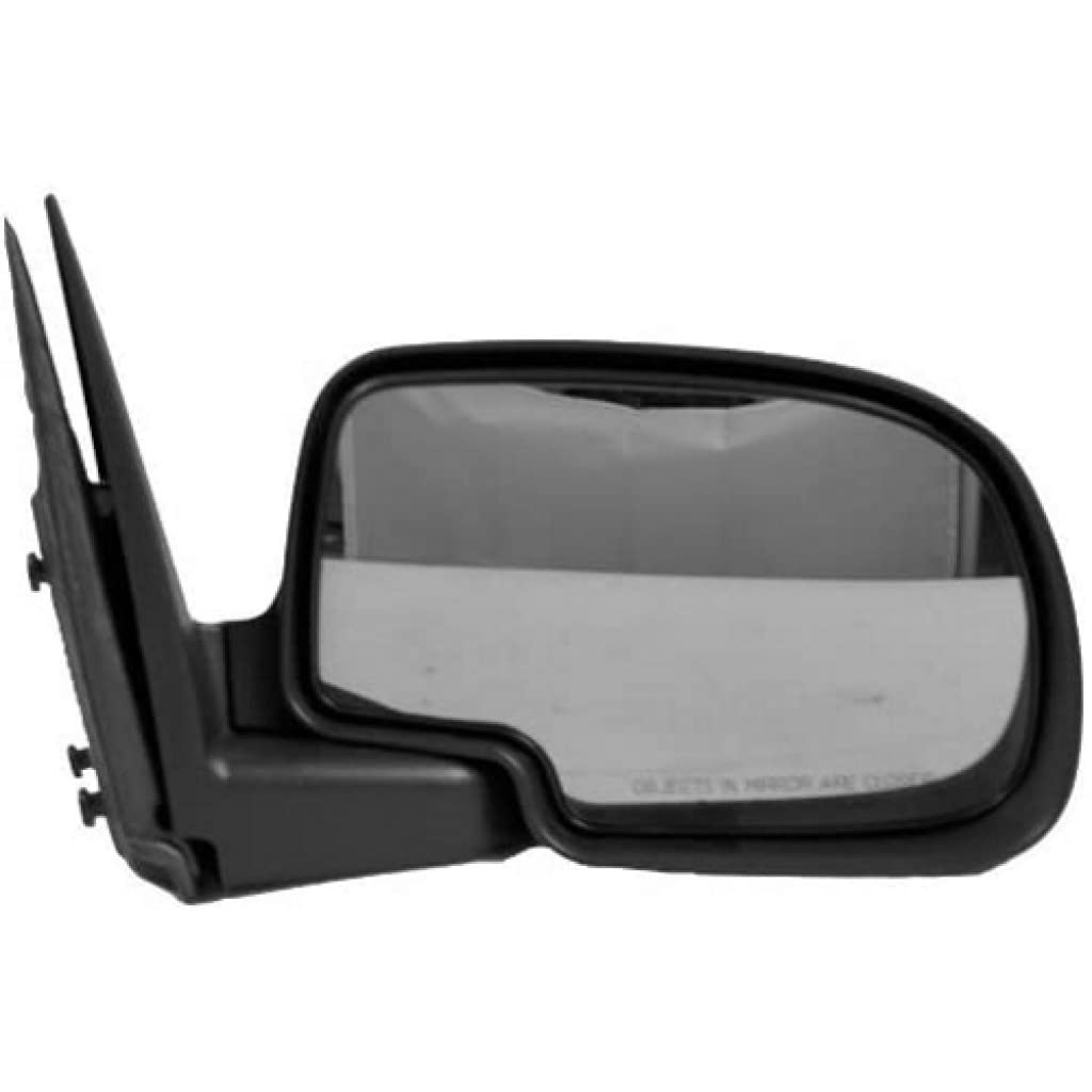 GMC Sierra 1500 Classic 2007 Replacement Door Mirrors - Driver & Passenger Side Pair | Textured Matte Black Manual Outside Rear View Mirrors | Compatible with GM1320230, GM1321230, 15106007, 25876714, 25876715 | Perfect for Off-Roading, Daily Commuting & Truck Upgrades