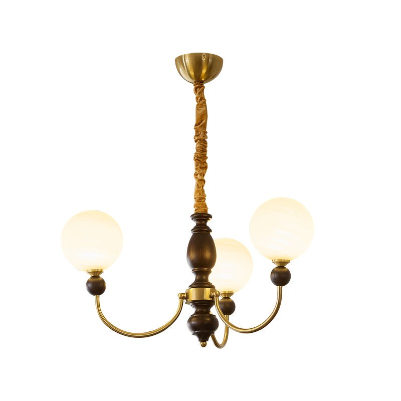 Walnut color & Gold & White