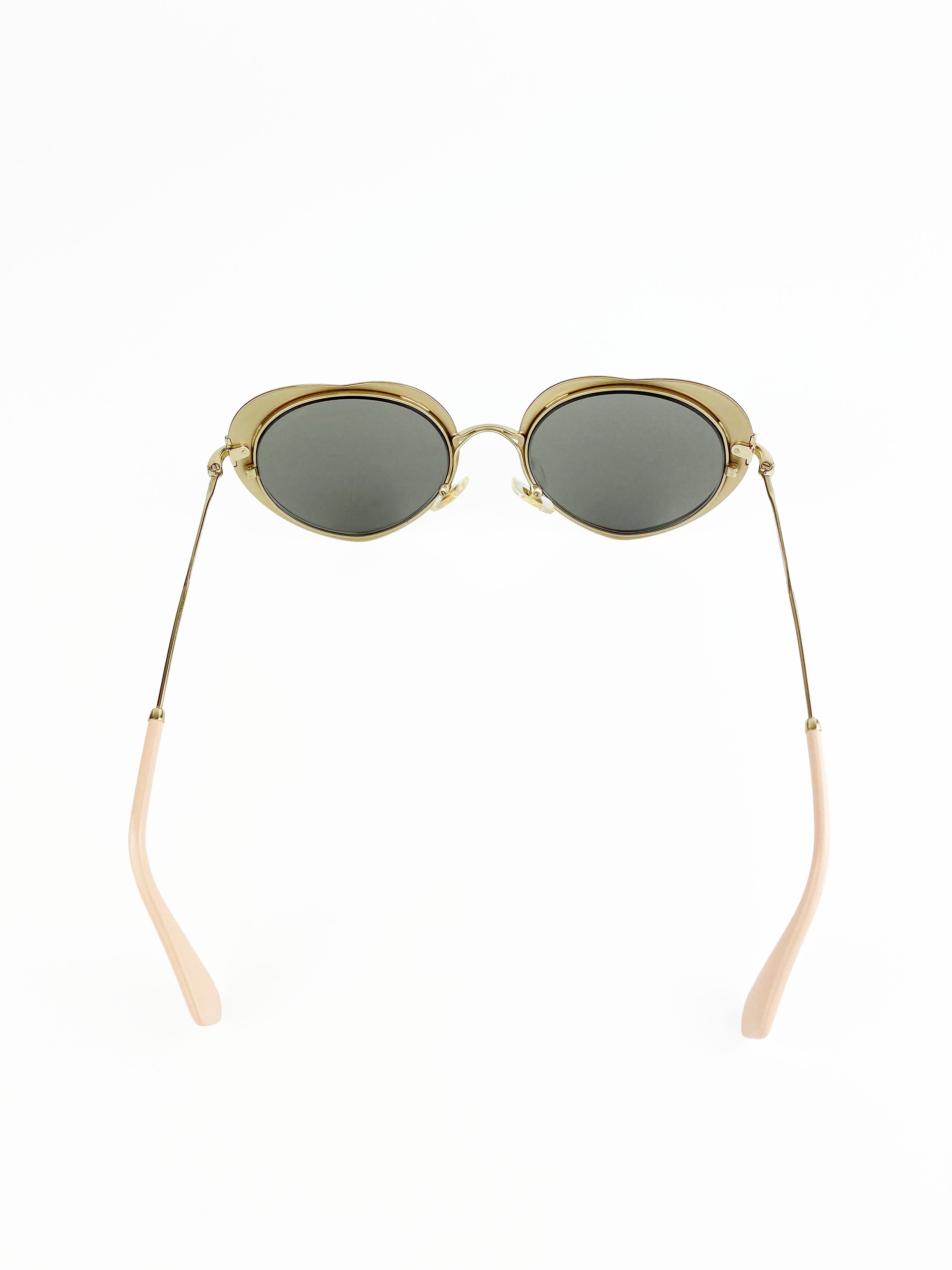 Miu Miu Red Heart-Shaped Sunglasses for Women - Trendy UV Protection Fashion Shades - Perfect for Summer, Beach, and Date Night Outfits
