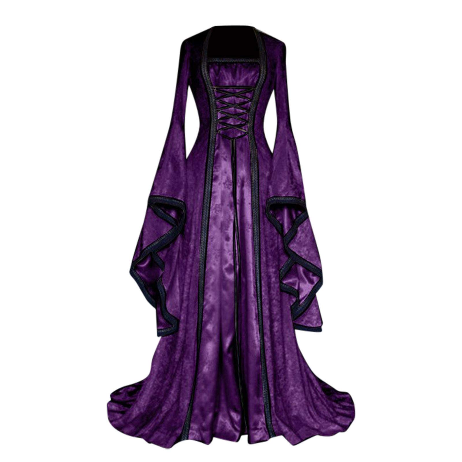 Kinrui Women's Vintage Victorian Ball Gown - Plus Size Medieval Renaissance Costume Dress for Halloween, Cosplay & Historical Reenactment - Elegant Floor Length Evening Gown for Parties, Weddings & Special Occasions