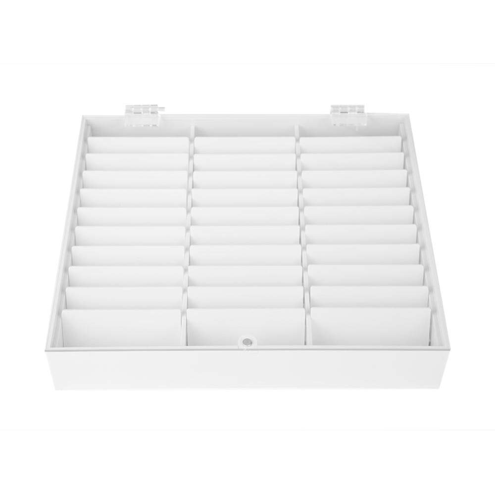 33 Grid Clear Plastic Storage Box for Nail Art, Manicure Tools, Jewelry, Rhinestones & Gems - Portable Organizer for Salon, Home & Travel Use