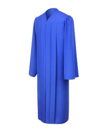 Royal Blue Matte Graduation Gown for Bachelor's Degree - College & University Ceremony Attire - Perfect for Graduation Photos & Commencement Events
