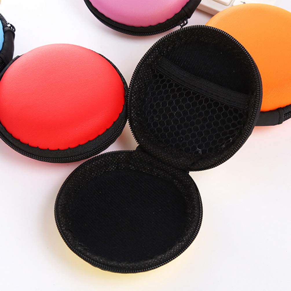 Hemobllo 5-Pack USB Headphone Storage Case - Protective Sleeves for Earphones & Headphones with Key Storage | Portable Travel Organizer for Office, Gym, and Daily Use