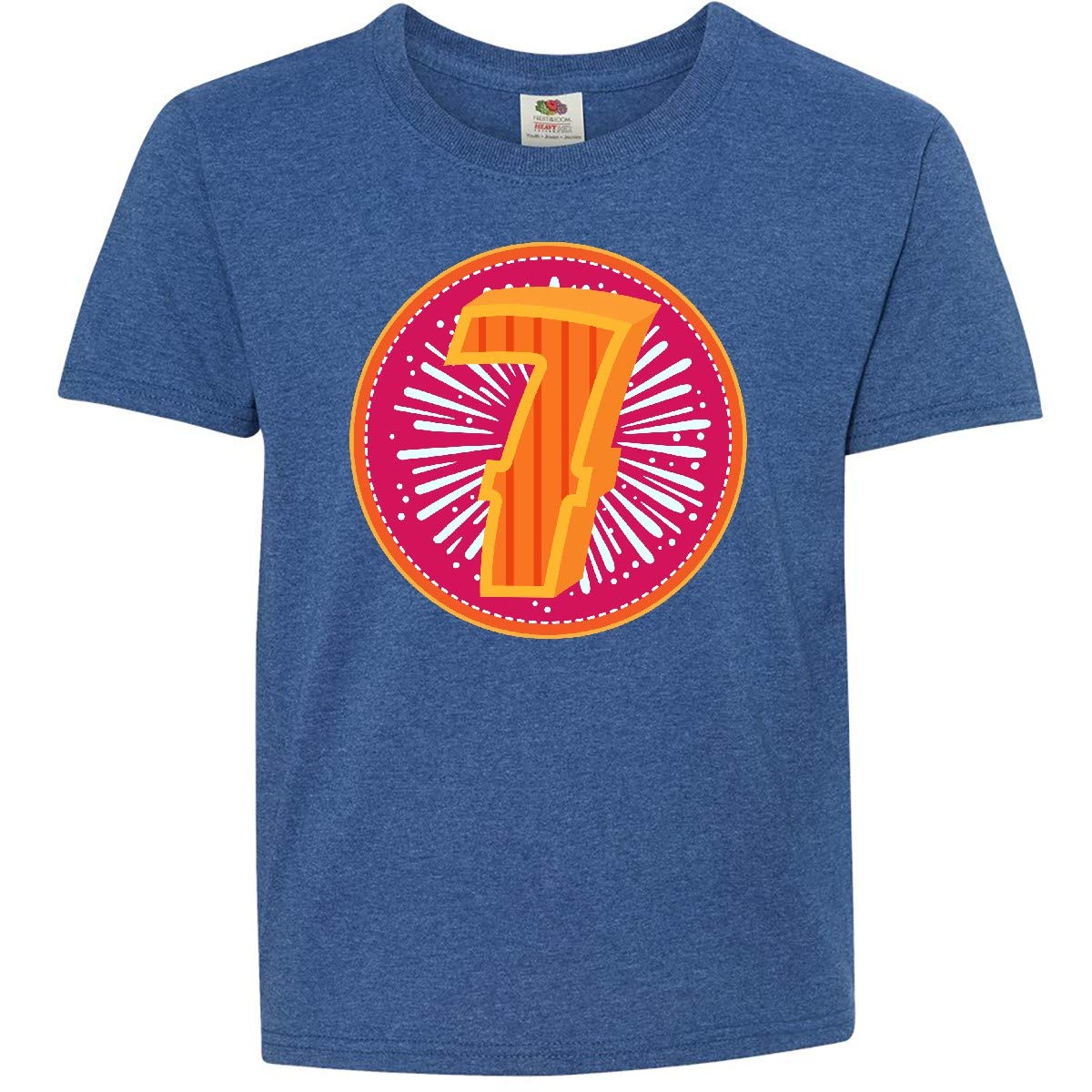 Inktastic 7th Birthday Party T-Shirt for 7 Year Old Kids - Fun Birthday Outfit for Boys & Girls | Perfect for Birthday Celebrations, School Events, and Family Gatherings