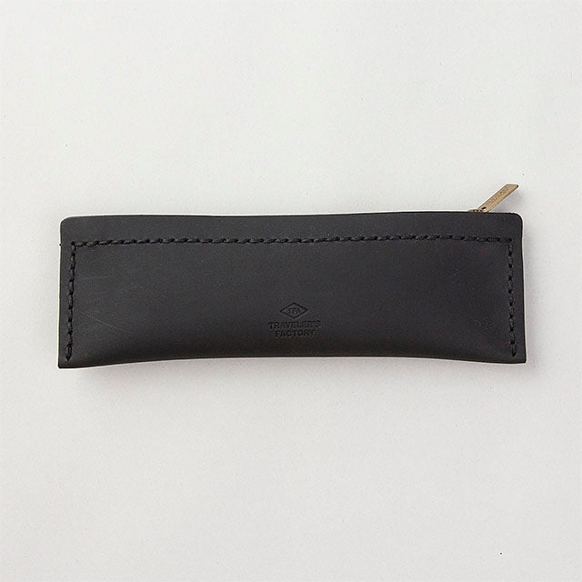 Premium Leather Pen Case for Travelers - Compact S Size in Black | Perfect for Journaling, Office & On-the-Go Writing Accessories