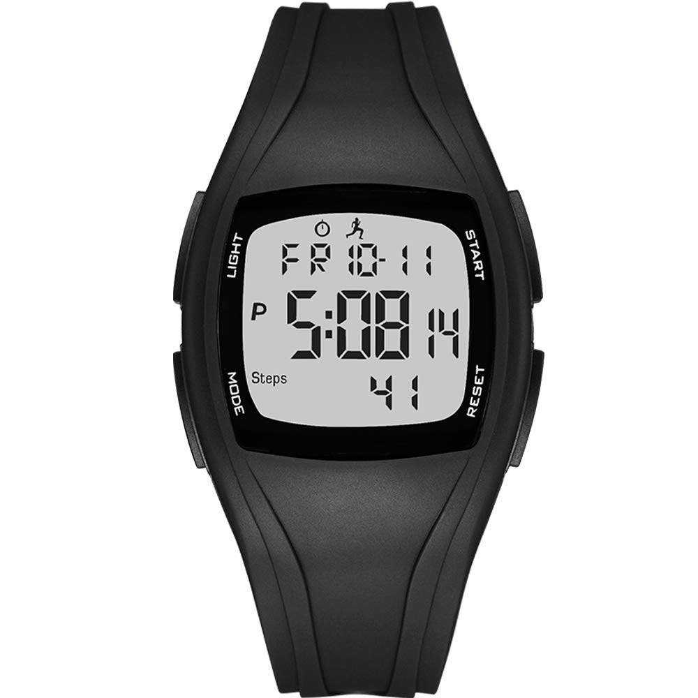 Men's Digital Sports Watch - Waterproof LED Backlight Stopwatch Alarm Calendar Outdoor Fitness Watch for Women, Boys & Teens | Perfect for Running, Swimming, Hiking & Daily Use