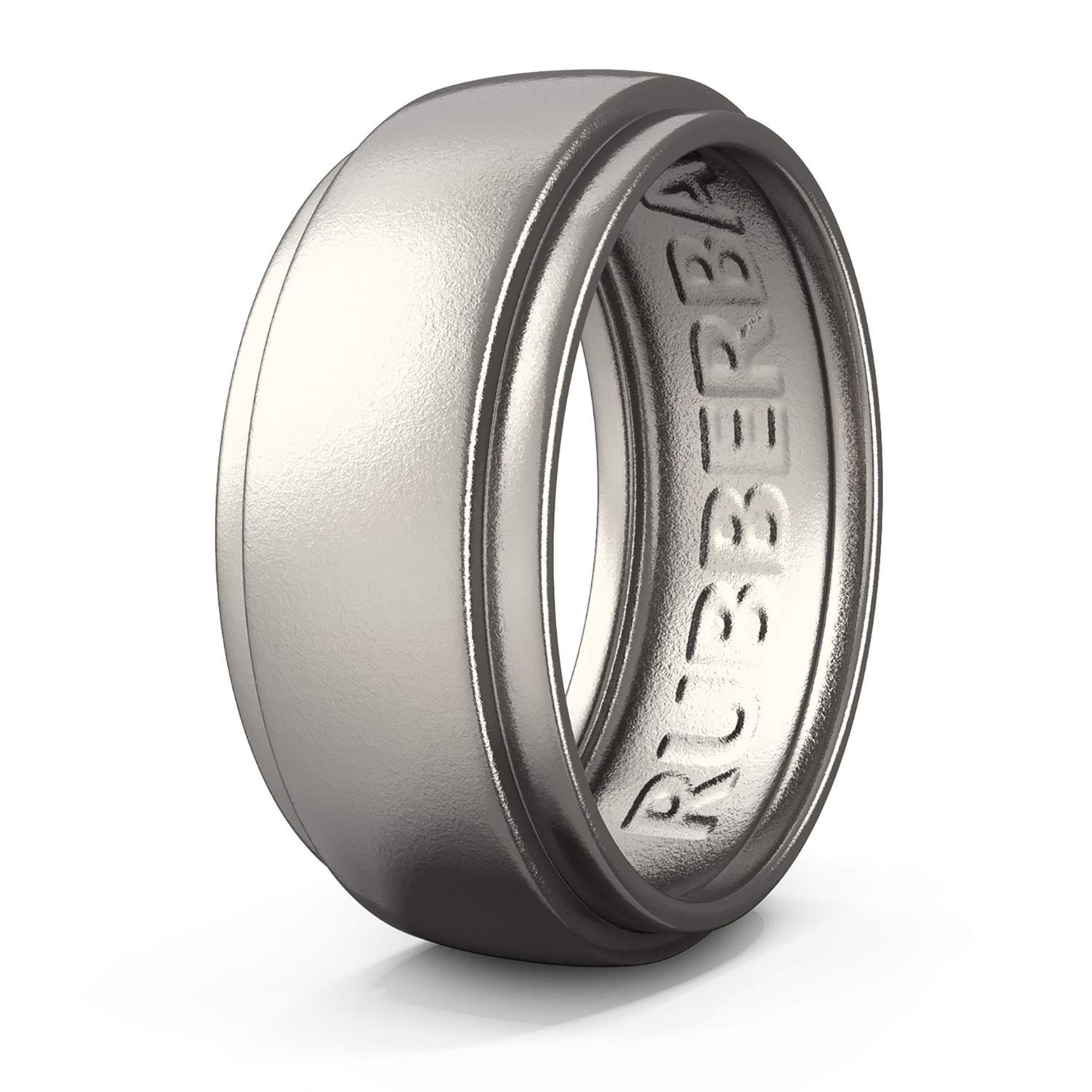 Silicone Wedding Bands for Men & Women - Comfortable, Durable Rubber Rings for Gym, Work & Outdoor Activities | Recessed Edge Design