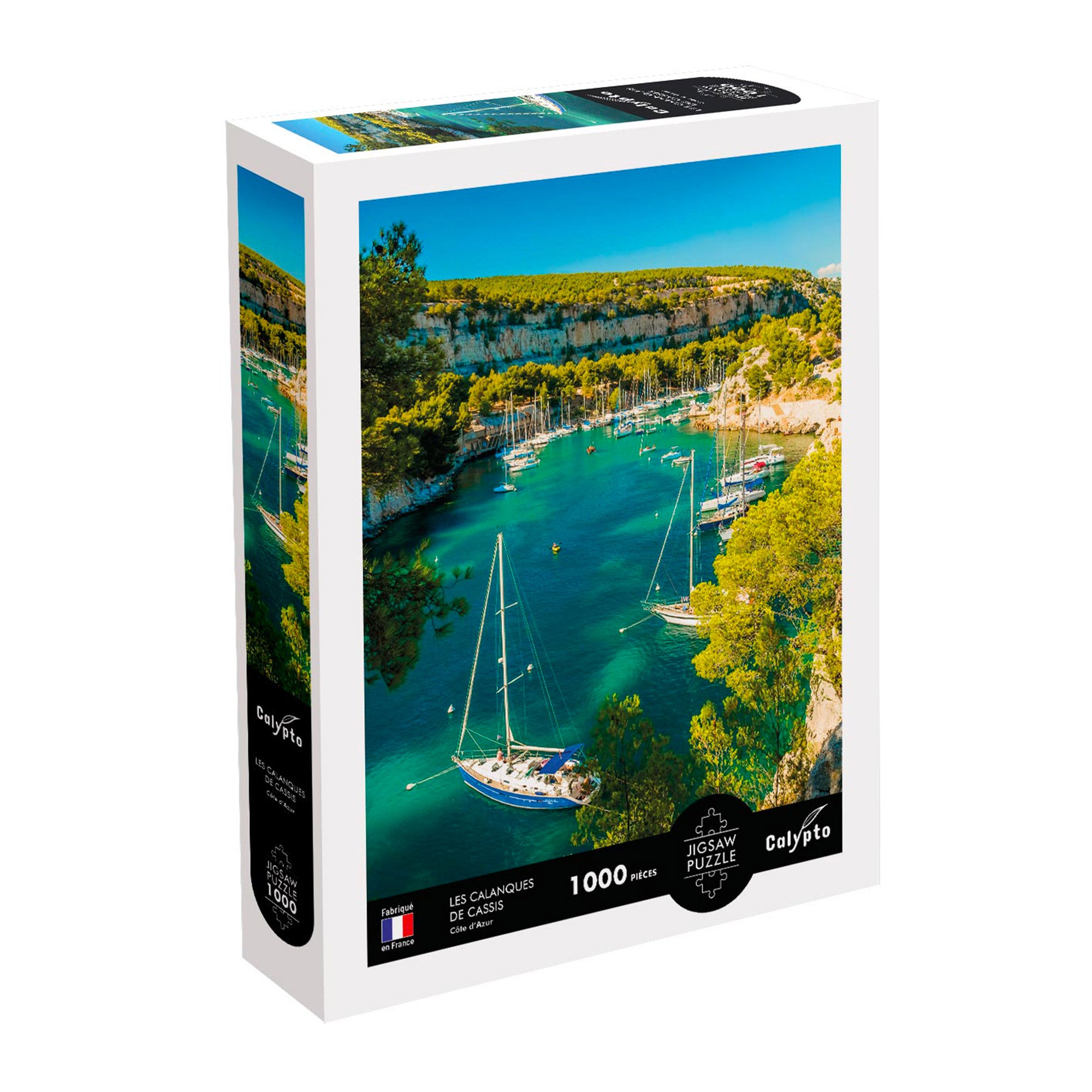 1,000 Piece Jigsaw Puzzle - The Calanques in Cassis, Côte d'Azur, France | Scenic Mediterranean Landscape Puzzle for Adults & Teens | Perfect for Family Game Night, Stress Relief & Home Decor